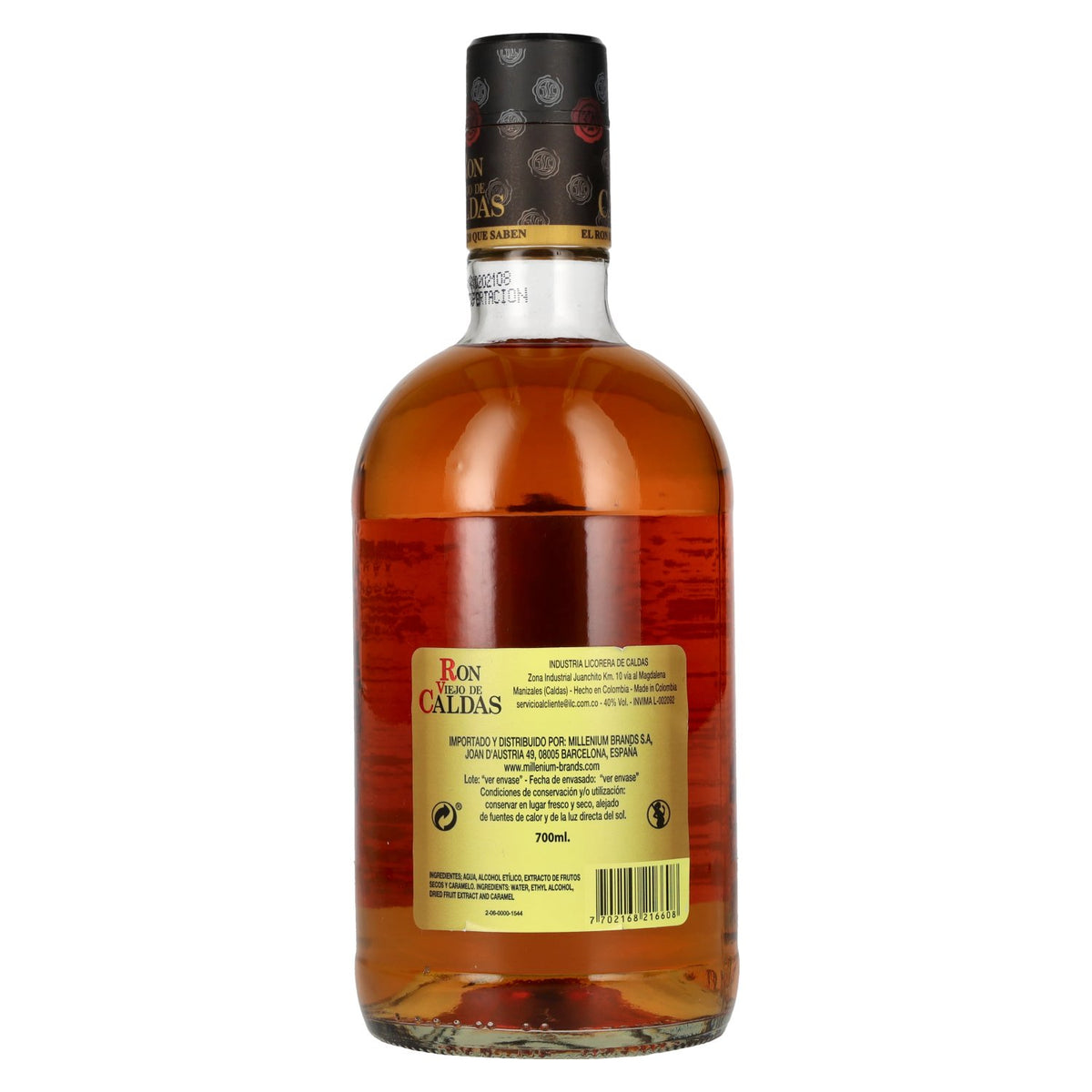 Ron Viejo de Caldas Añejo 3 Años Rum 40% Vol. 0,7l