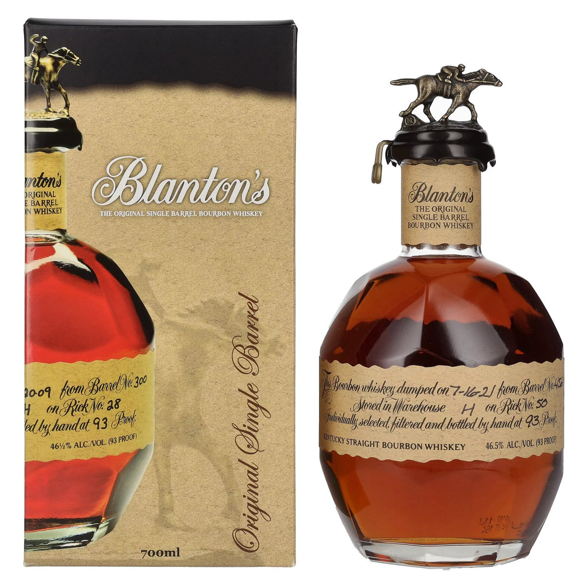 Blanton's The Original Single Barrel Bourbon Whiskey 46,5% Vol. 0,7l in gift box