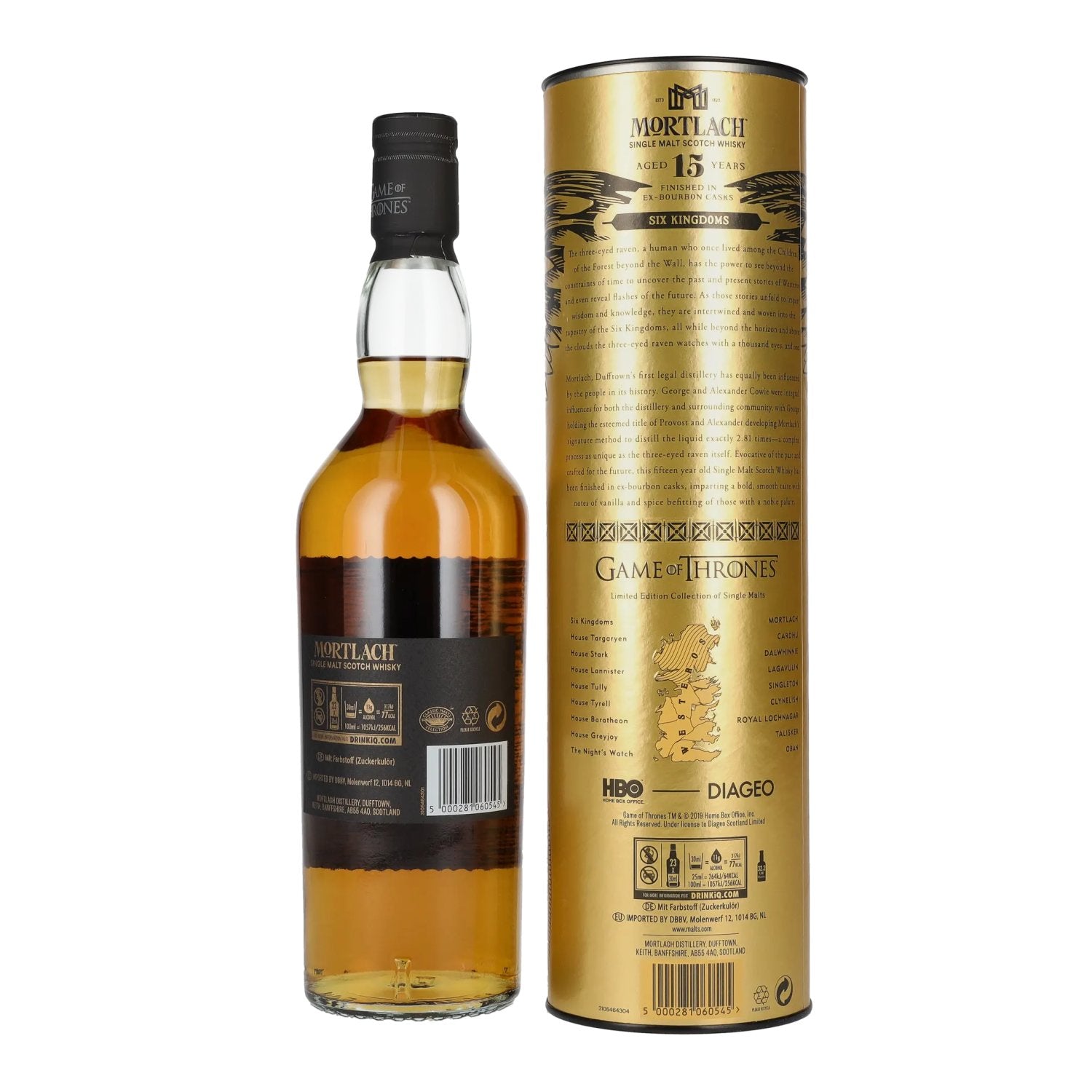 Mortlach 15 Years Old GAME OF THRONES Six Kingdoms Limited Edition 46% Vol. 0,7l in gift box