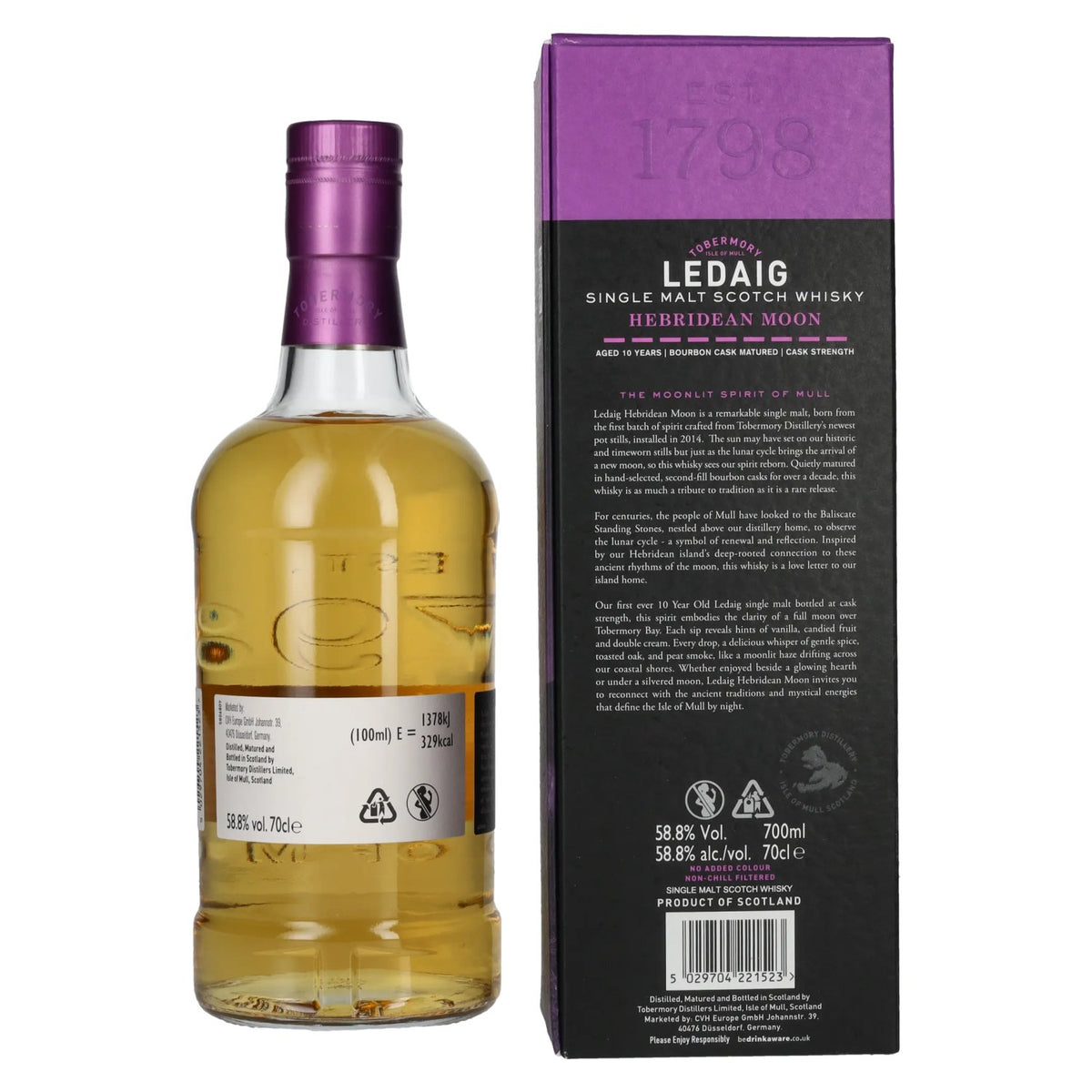 Ledaig 10 Years Old HEBRIDEAN MOON Single Malt Limited Edition 58,8% Vol. 0,7l in gift box