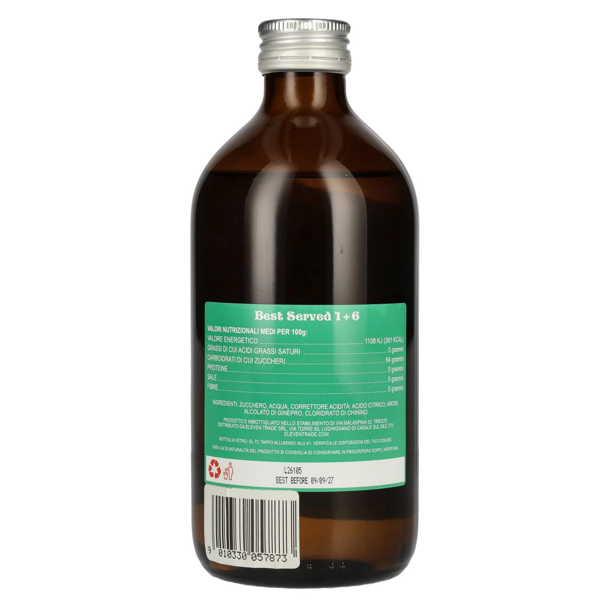 Sirop de tonic sans alcool Big Gino Virgin 0,5 l