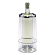 Double-walled, crystal-clear bottle cooler