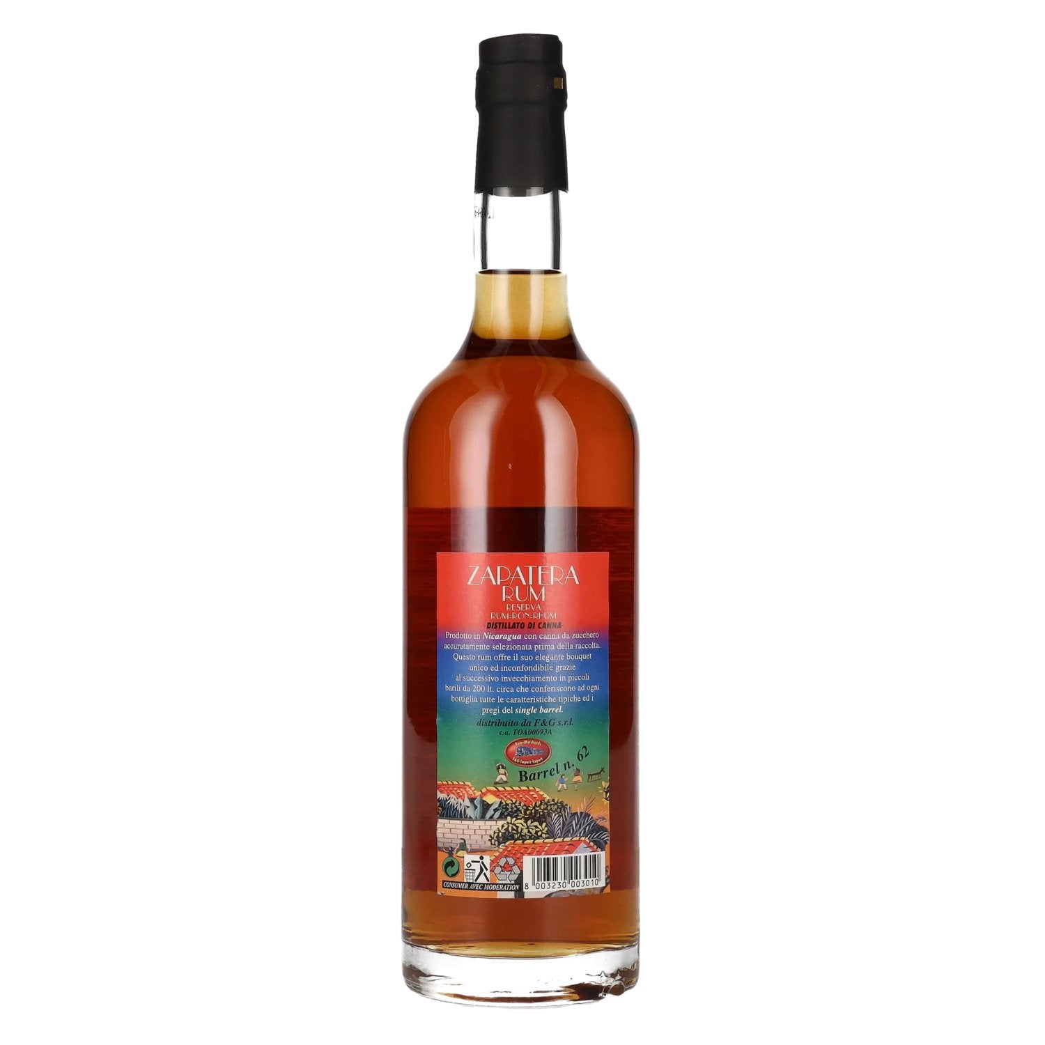 Zapatera Rum Reserva Cask No. 62 Vintage 1996 40% Vol. 0,7l