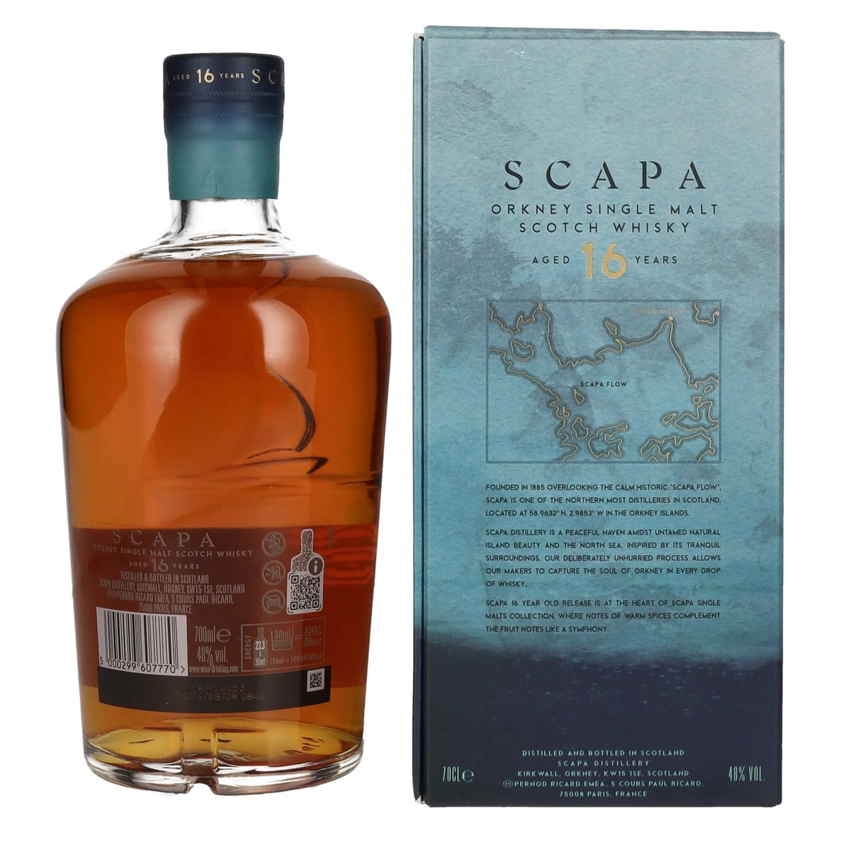 Scapa Orkney 16 Years Old Single Malt Scotch Whisky 48% Vol. 0,7l in gift box