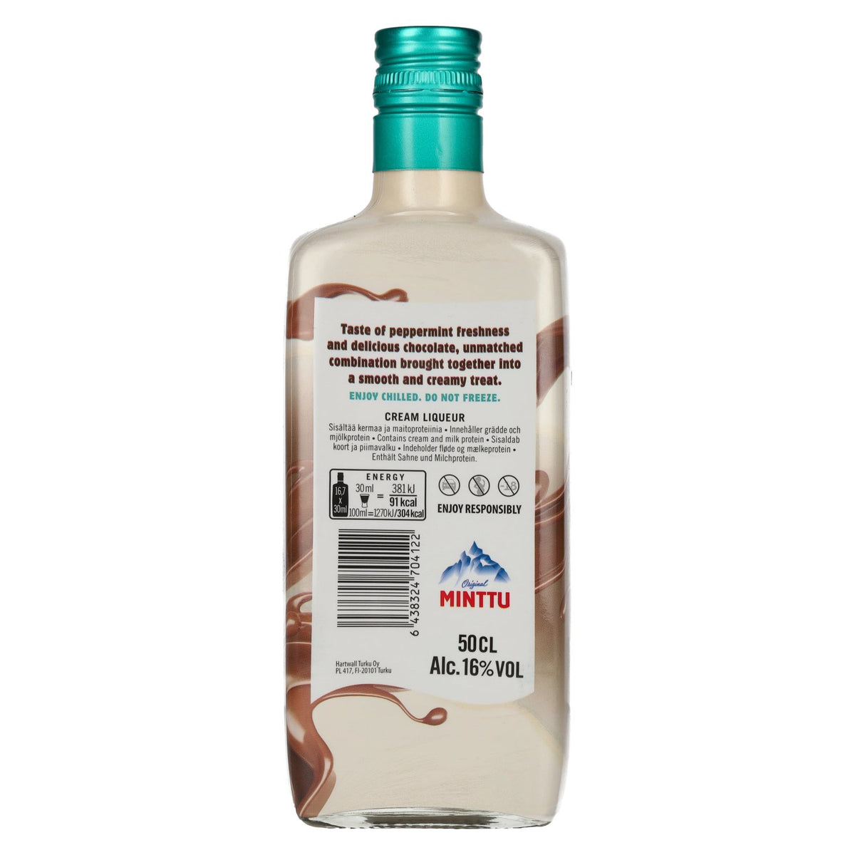 Minttu Cream Chocolate &amp; Mint-flavoured cream liqueur 16% ABV 0.5l