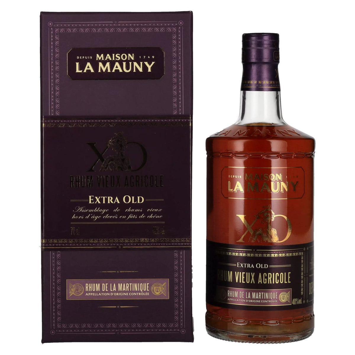La Mauny XO Rhum Vieux Agricole 40% Vol. 0,7l in gift box