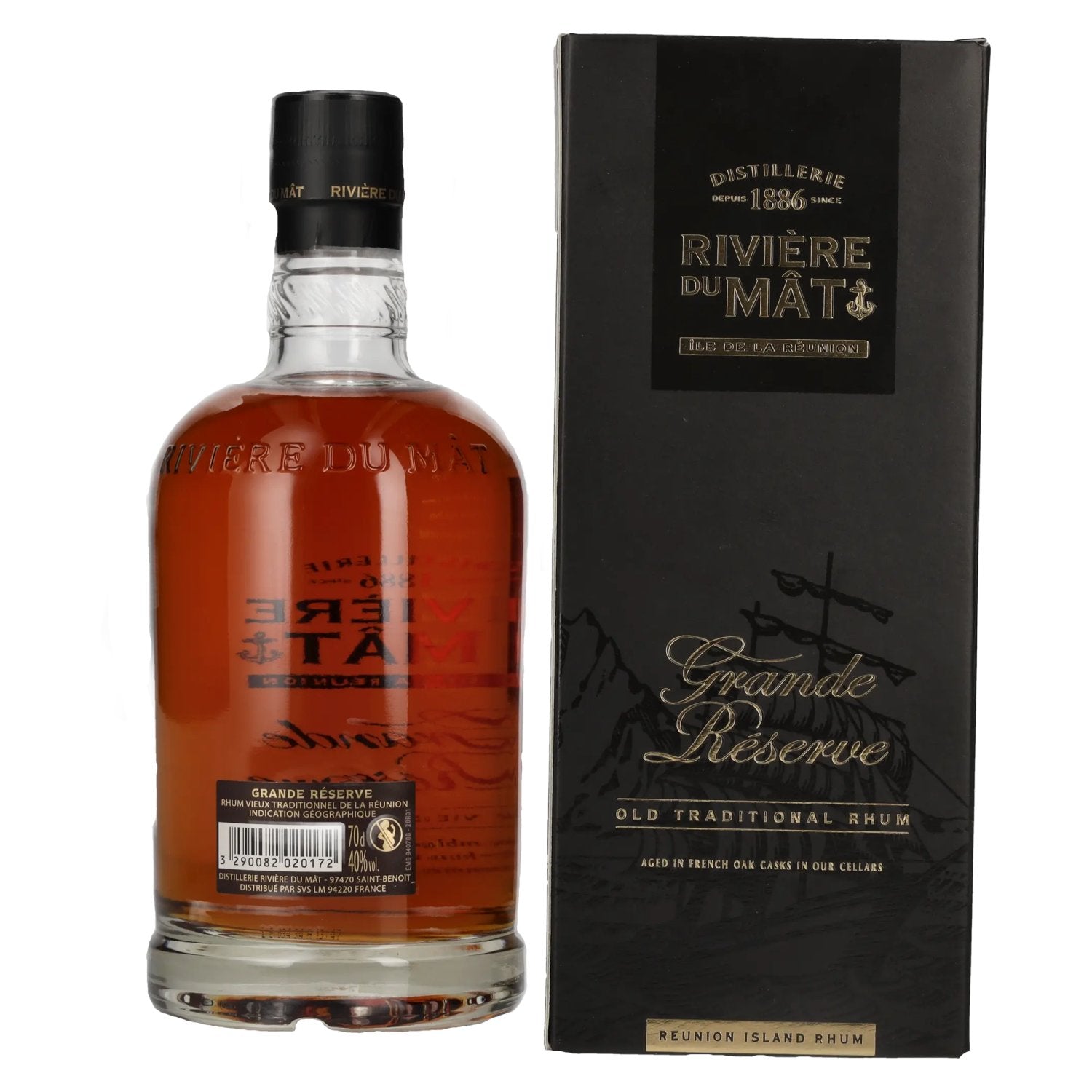 Rivière Du Mât Grande Réserve 40% Vol. 0,7l en boîte cadeau