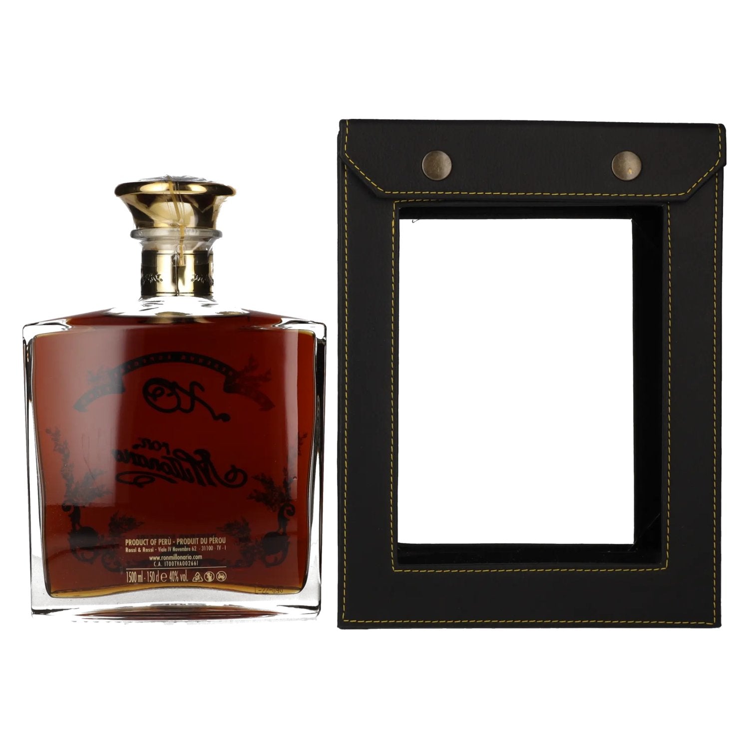 Ron Millonario XO Reserva Especial 40% Vol. 1.5l in leather-look gift box