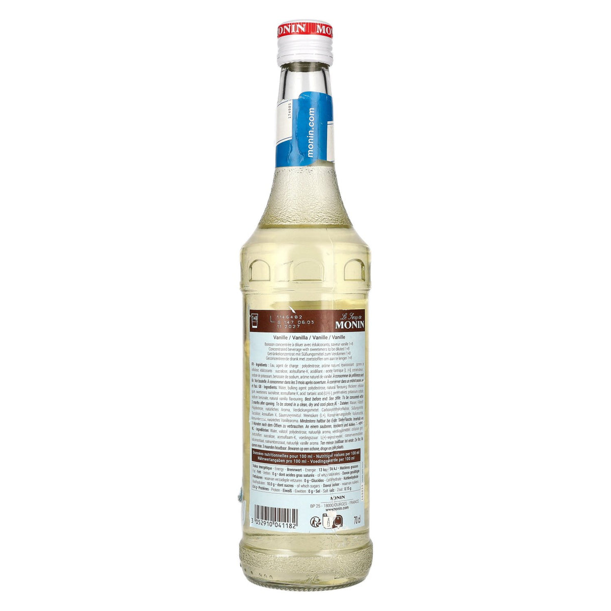 Monin SUGAR-FREE VANILLA Syrup 0.7l