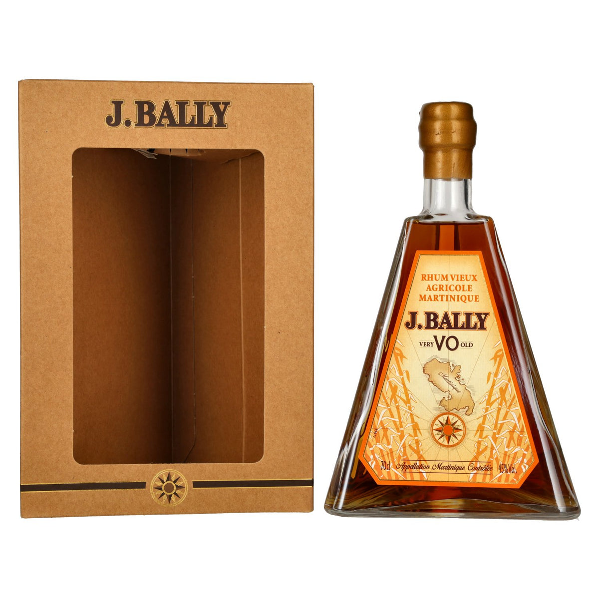 J. Bally Rhum Vieux Agricole Martinique VO 45 % vol., 0,7 l, dans un coffret cadeau