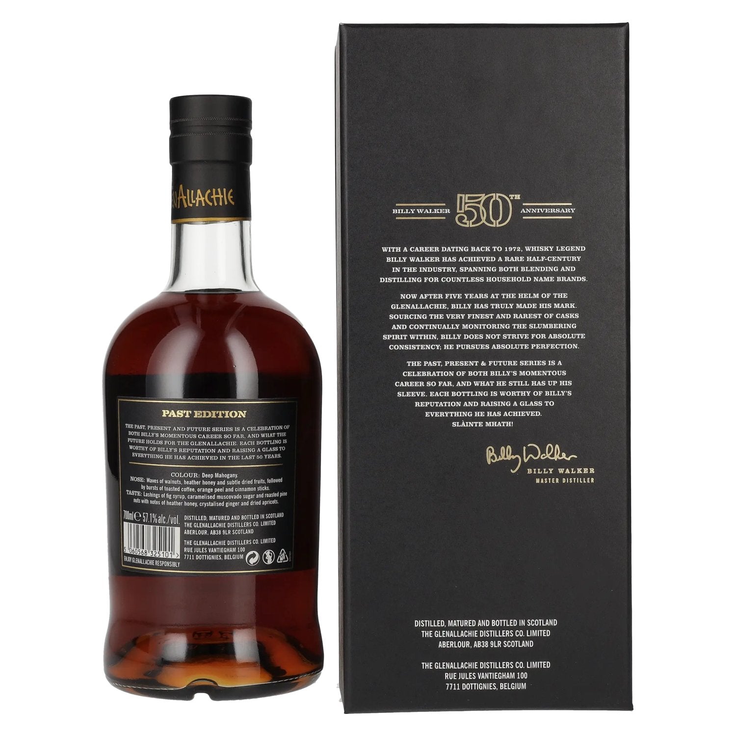 The GlenAllachie 16 Years Old 50th Anniversary PAST EDITION 57,1% vol. 0,7l en coffret cadeau