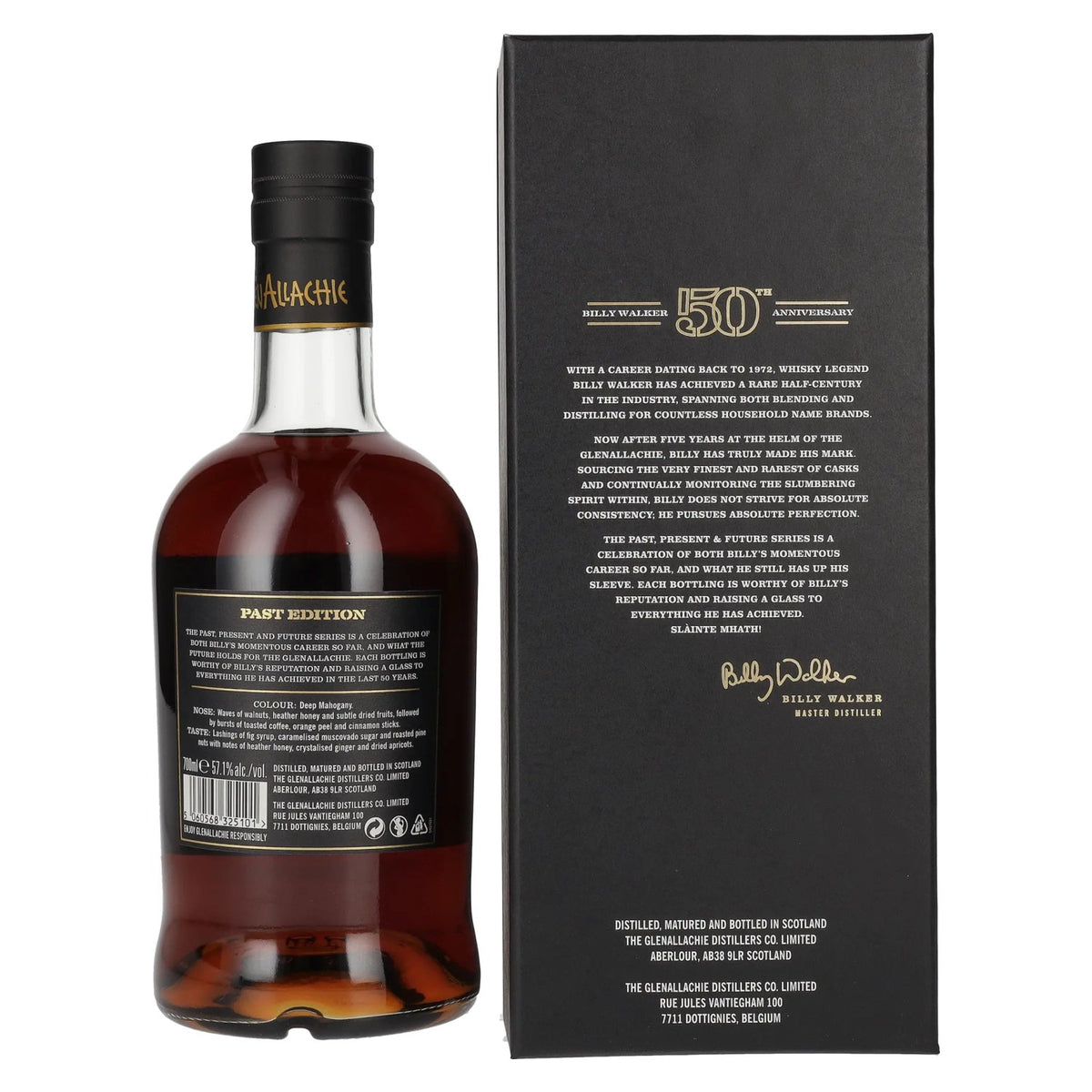 The GlenAllachie 16 Years Old 50th Anniversary PAST EDITION 57,1% vol. 0,7l en coffret cadeau