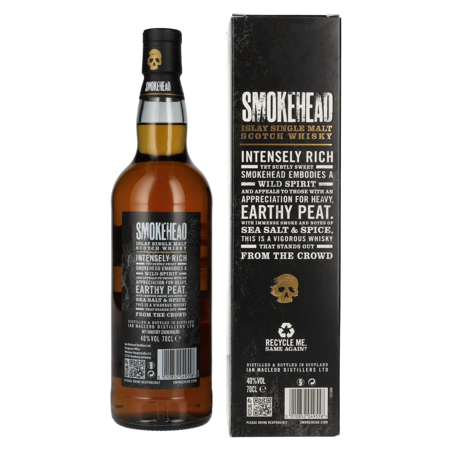 Smokehead Islay Single Malt Scotch Whisky 40% Vol. 0,7l in gift box