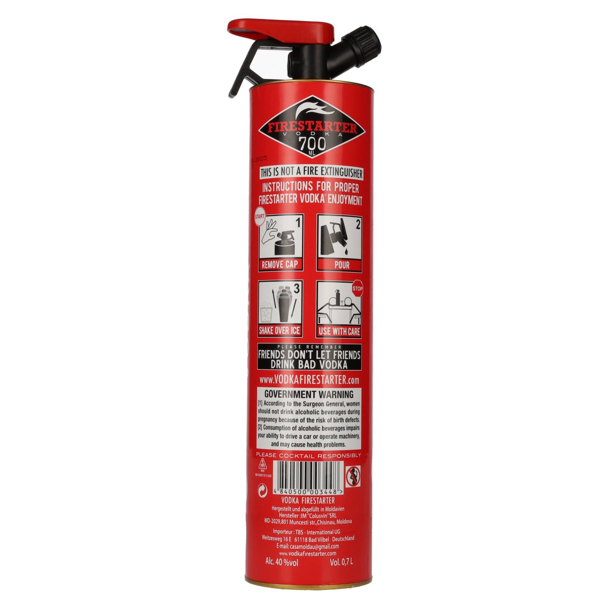 Firestarter Vodka 40% Vol. 0,7l