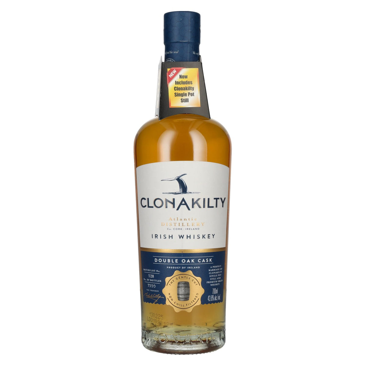 Clonakilty Irish Whiskey SINGLE BATCH Double Oak Finish 43,6% Vol. 0,7l