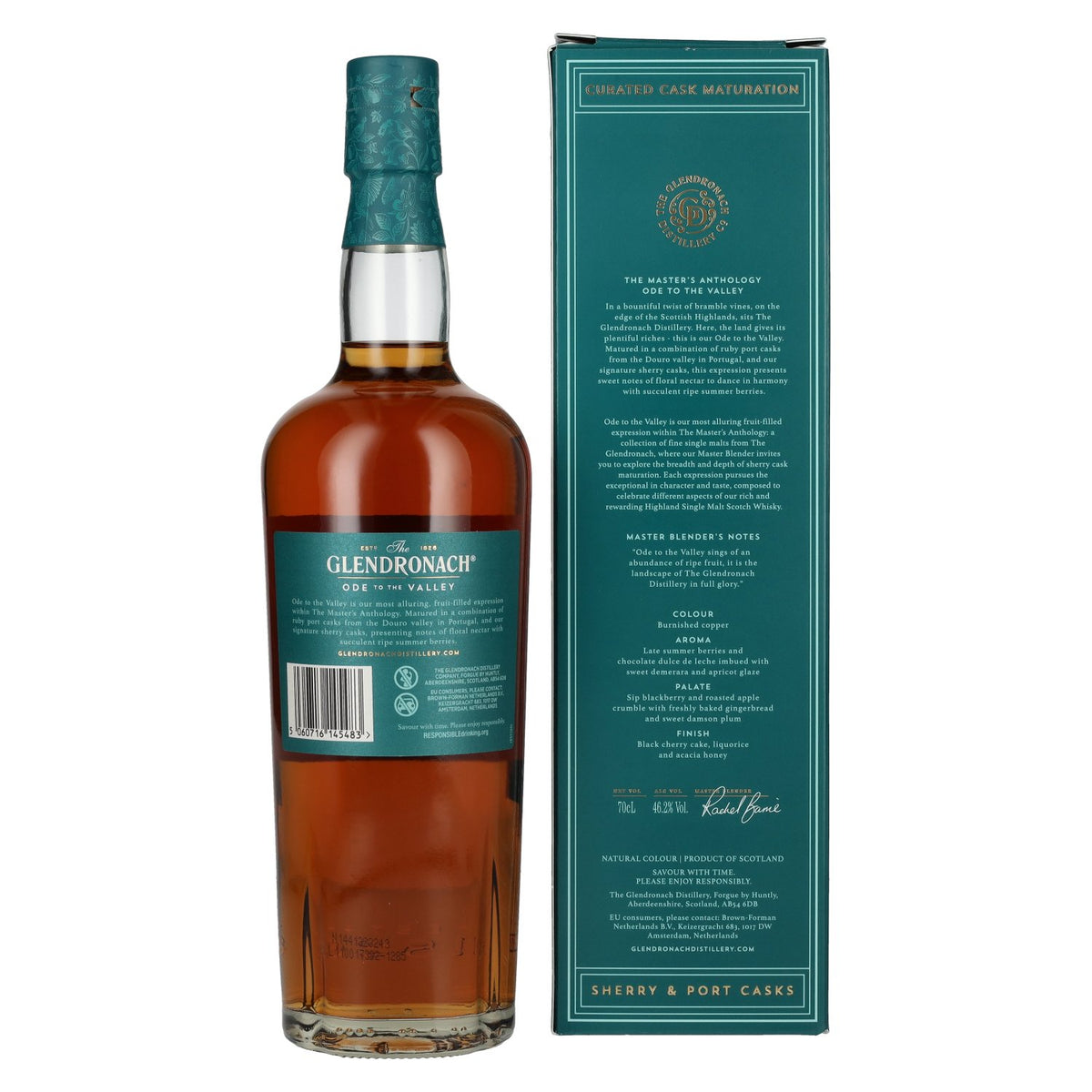 The GlenDronach ODE TO THE VALLEY Highland Single Malt 46,2% Vol. 0,7l en coffret cadeau