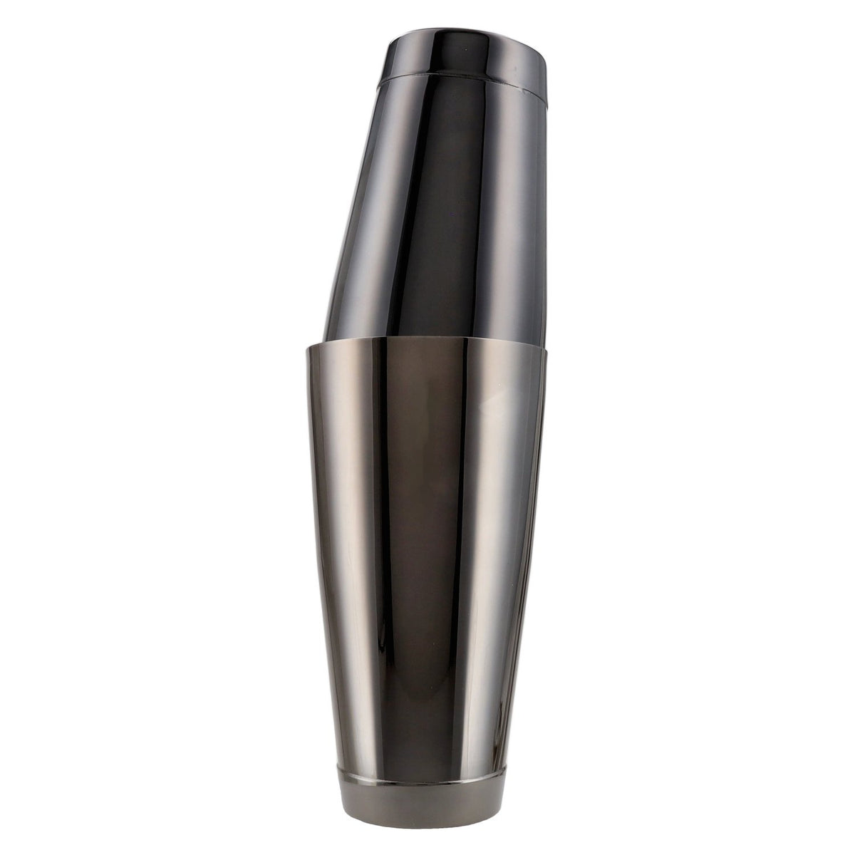 Cocktail Shaker mit Edelstahl Becher anthrazit-braun