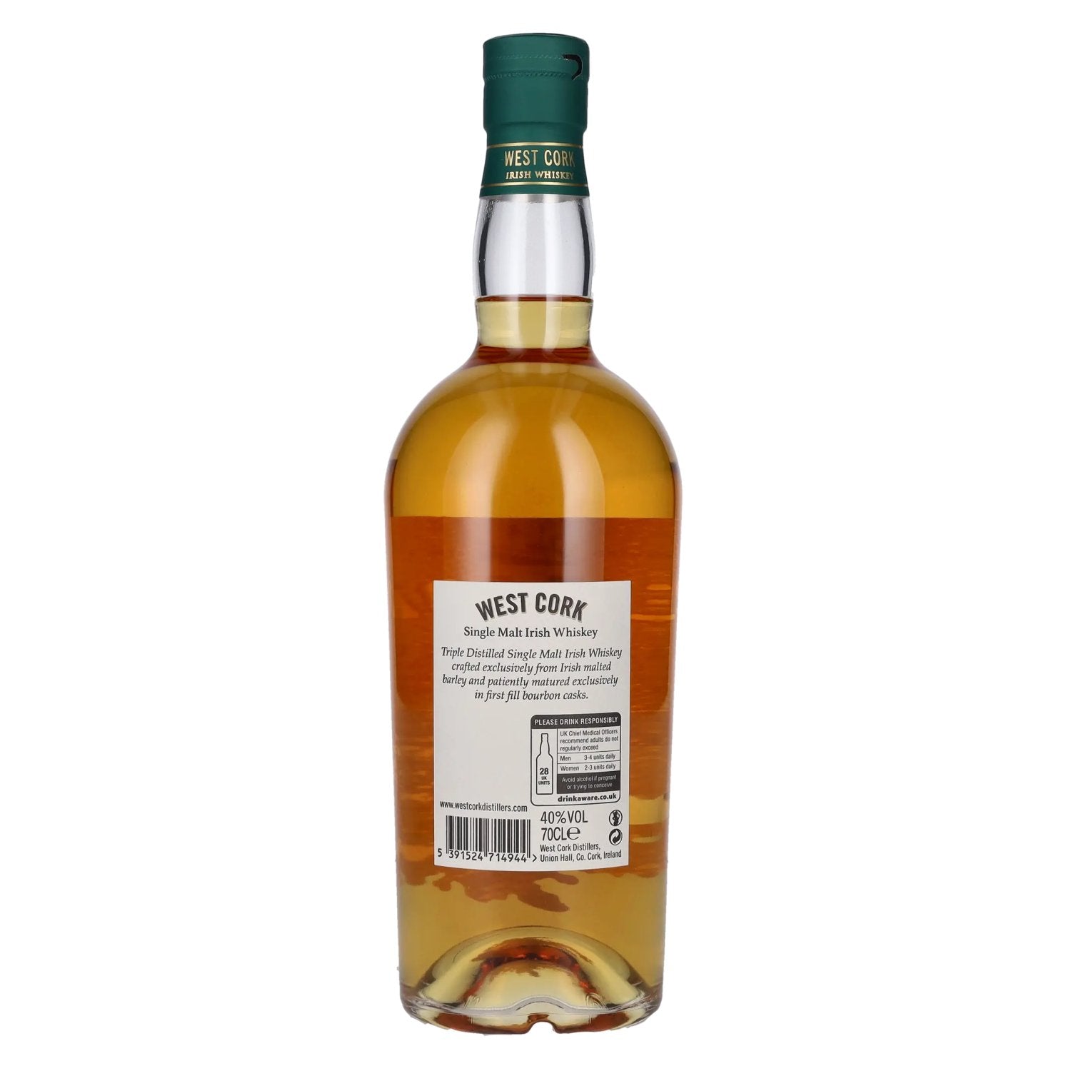 West Cork Single Malt Irish Whiskey 40% vol. 0,7l