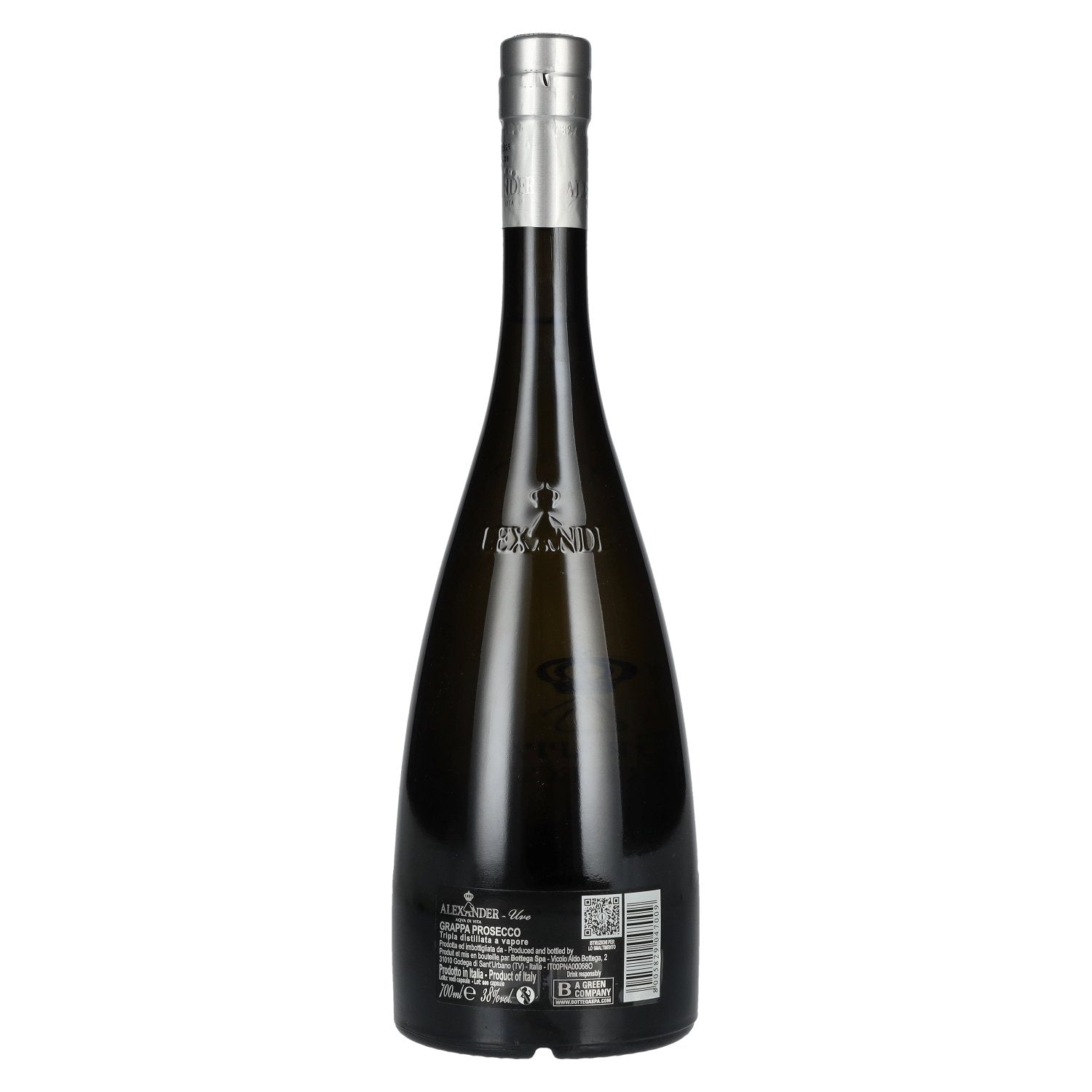 Bottega Alexander Aqva Di Vita Grappa Prosecco 38% Vol. 0,7l
