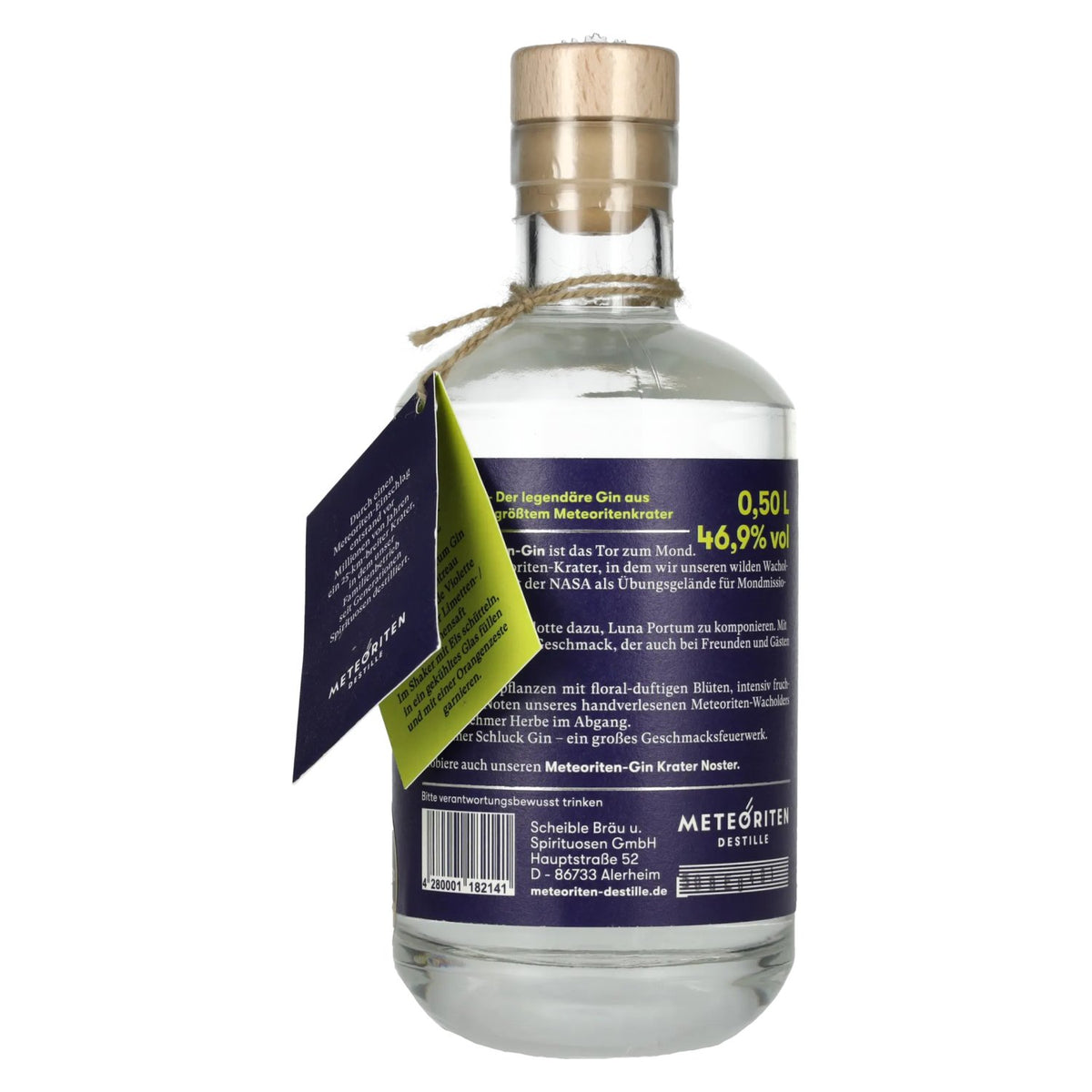 Meteoriten Gin LUNA PORTUM Distilled Dry Gin 46,9% Vol. 0,5l