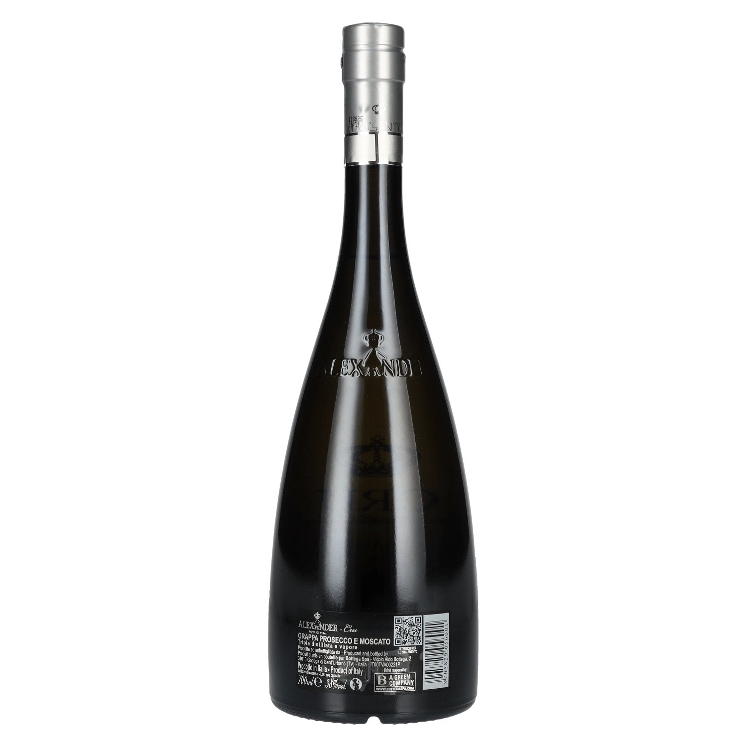 ALEXANDER Aqva Di Vita Grappa Cru Prosecco &amp; Moscato 38% Vol. 0,7l