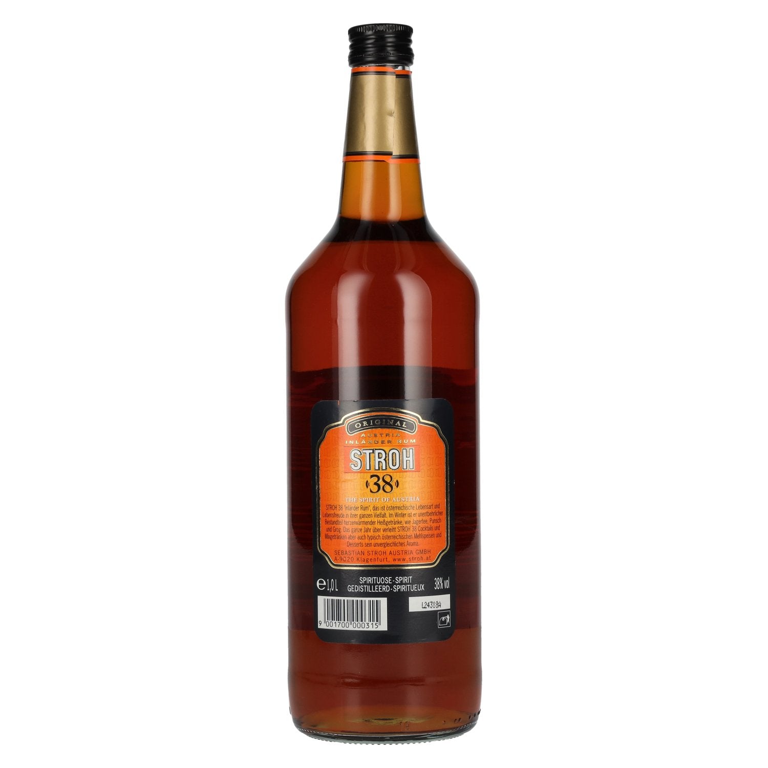 Stroh Original Austria Rhum indigène 38% vol. 1l