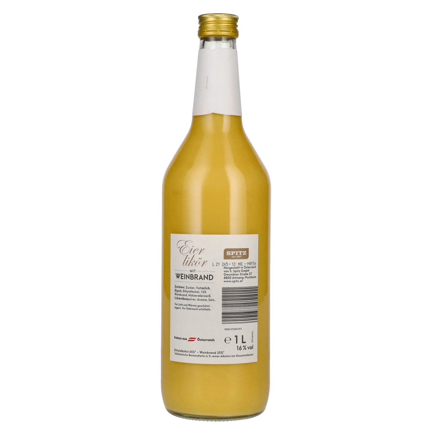 Spitz Liqueur aux œufs avec eau-de-vie de vin 16% vol. 1l