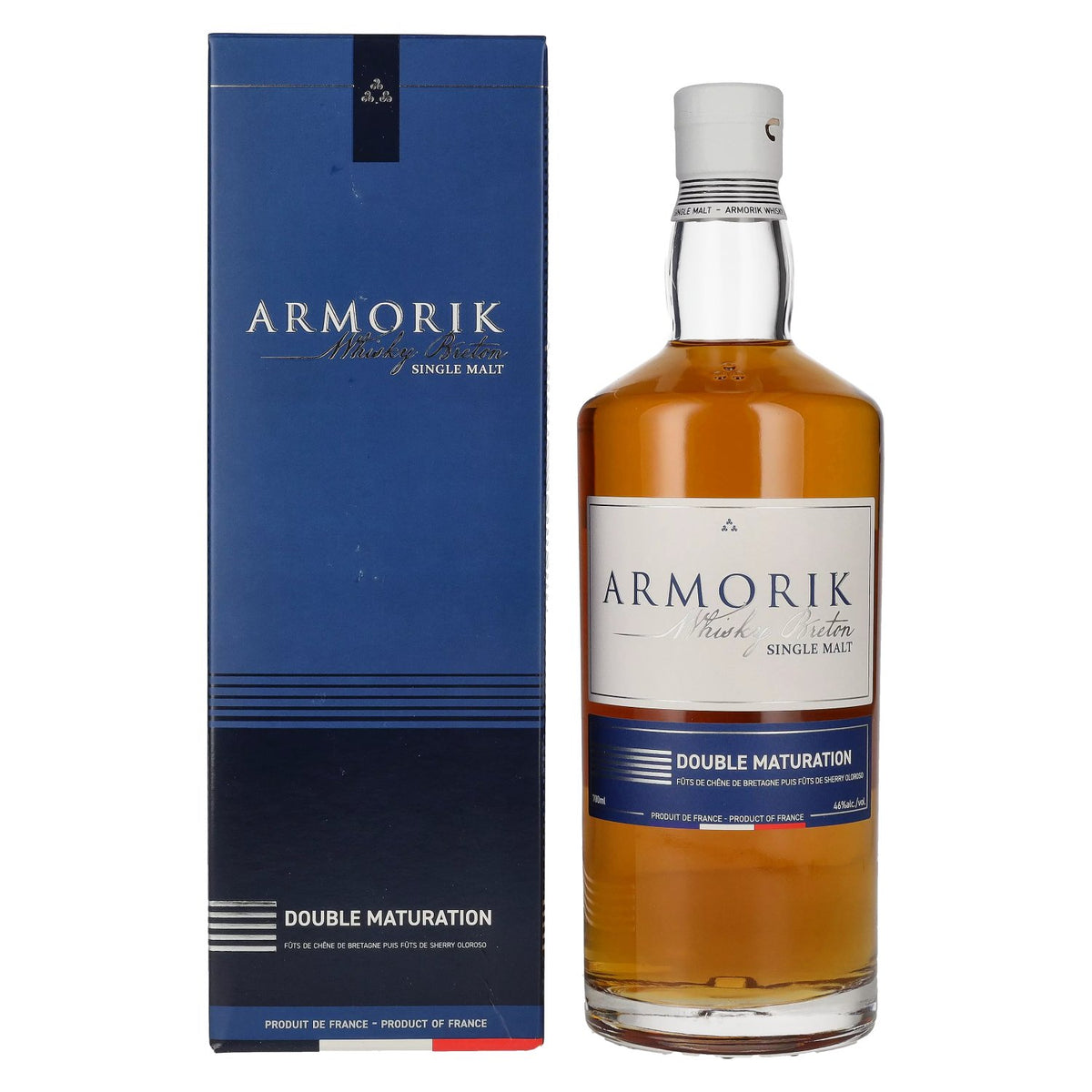 Armorik DOUBLE MATURATION Whisky Breton Single Malt 46% vol. 0,7l en coffret cadeau