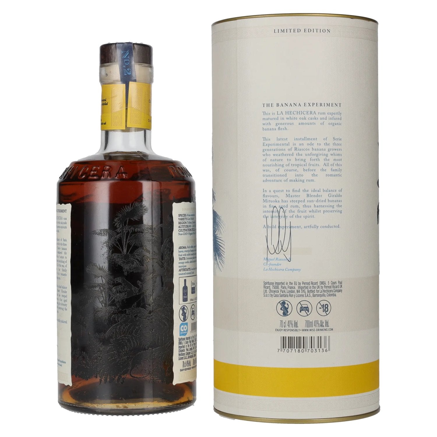 La Hechicera SERIE EXPERIMENTAL No. 2 BANANA-INFUSED 41% Vol. 0,7l in Geschenkbox