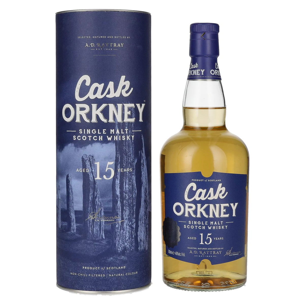 A.D. Rattray Cask ORKNEY 15 Years Old Single Malt 46% Vol. 0,7l in gift box