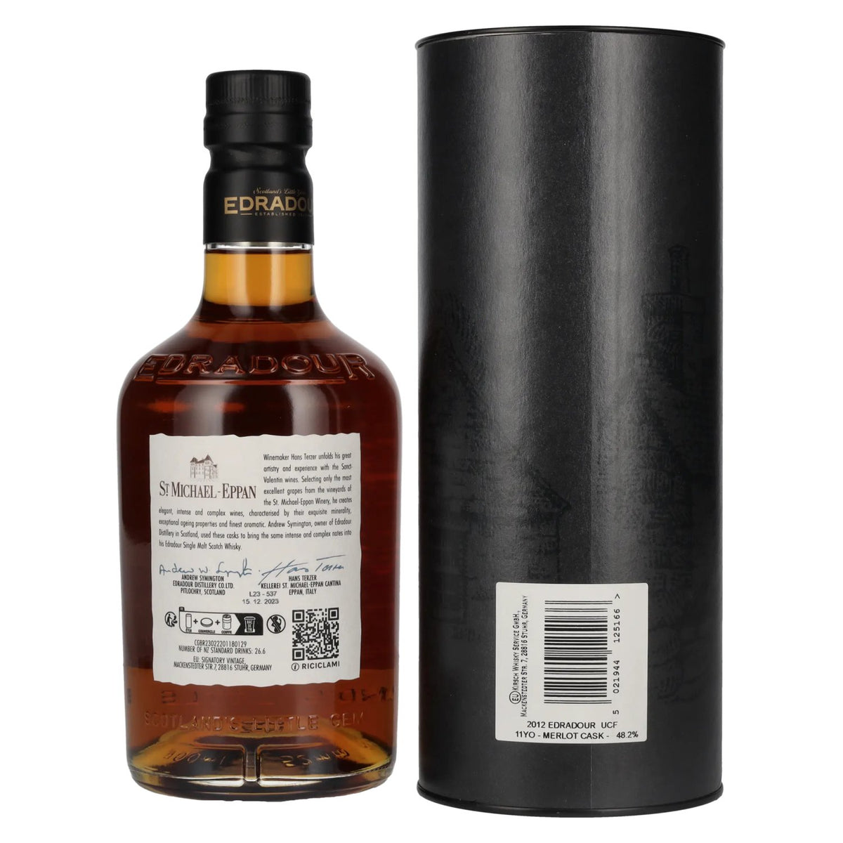 Edradour 11 Years Old ST. MICHAEL-EPPAN Merlot Cask #1 2012 48,2% vol. 0,7l en boîte cadeau