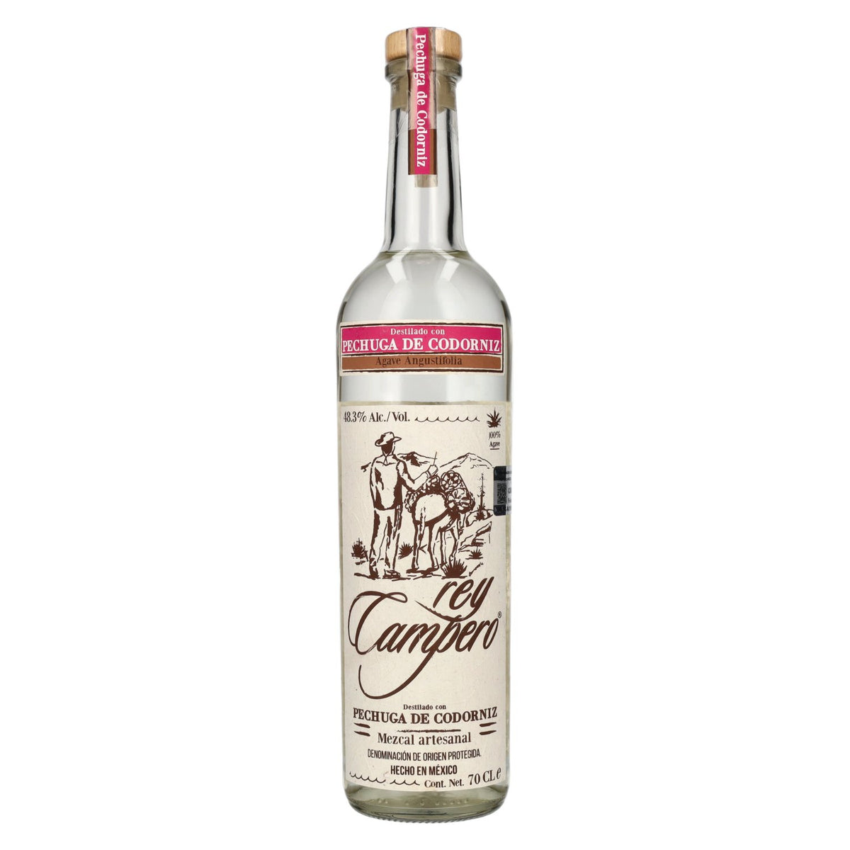 Rey Campero Mezcal Artisanal PECHUGA DE CODORNIZ AOP 48,3 % vol. 0,7 l