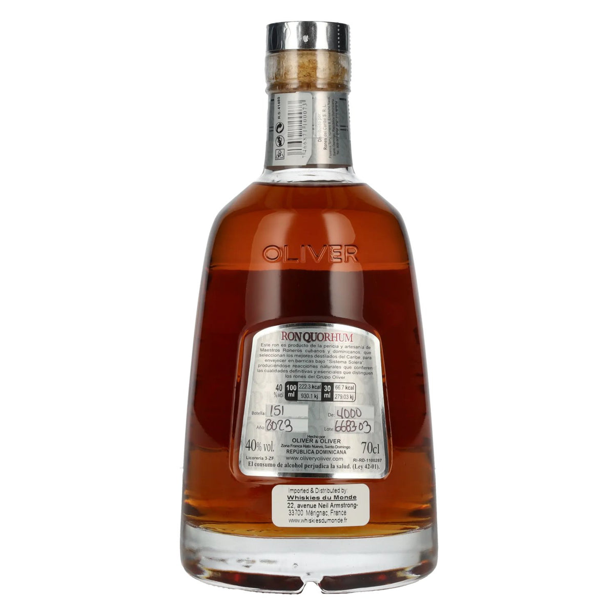 Ron Quorhum 12 Sistema Solera 40% Vol. 0,7l