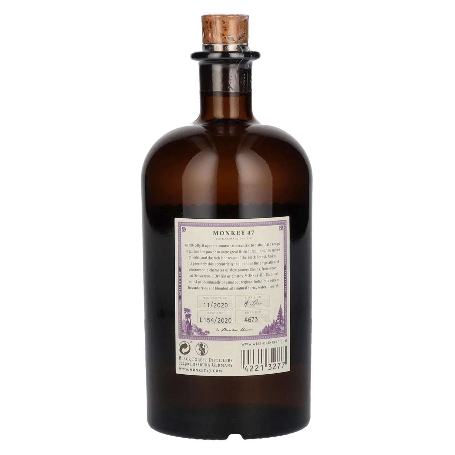 Monkey 47 Schwarzwald Dry Gin 47% Vol. 0,5l