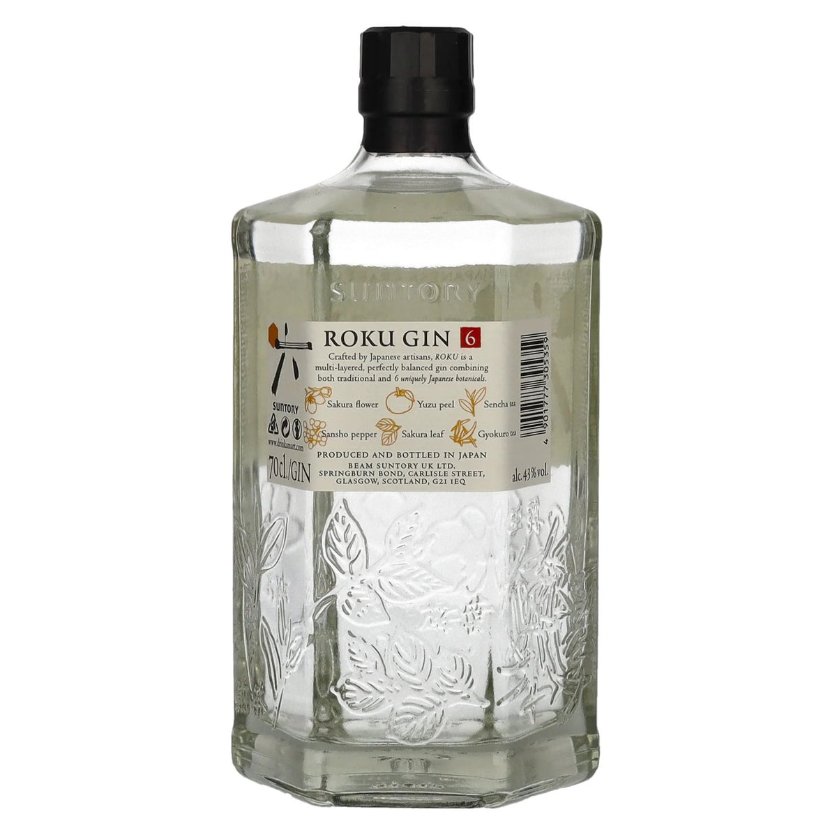 Roku Gin The Japanese Craft Gin 43% Vol. 0,7l