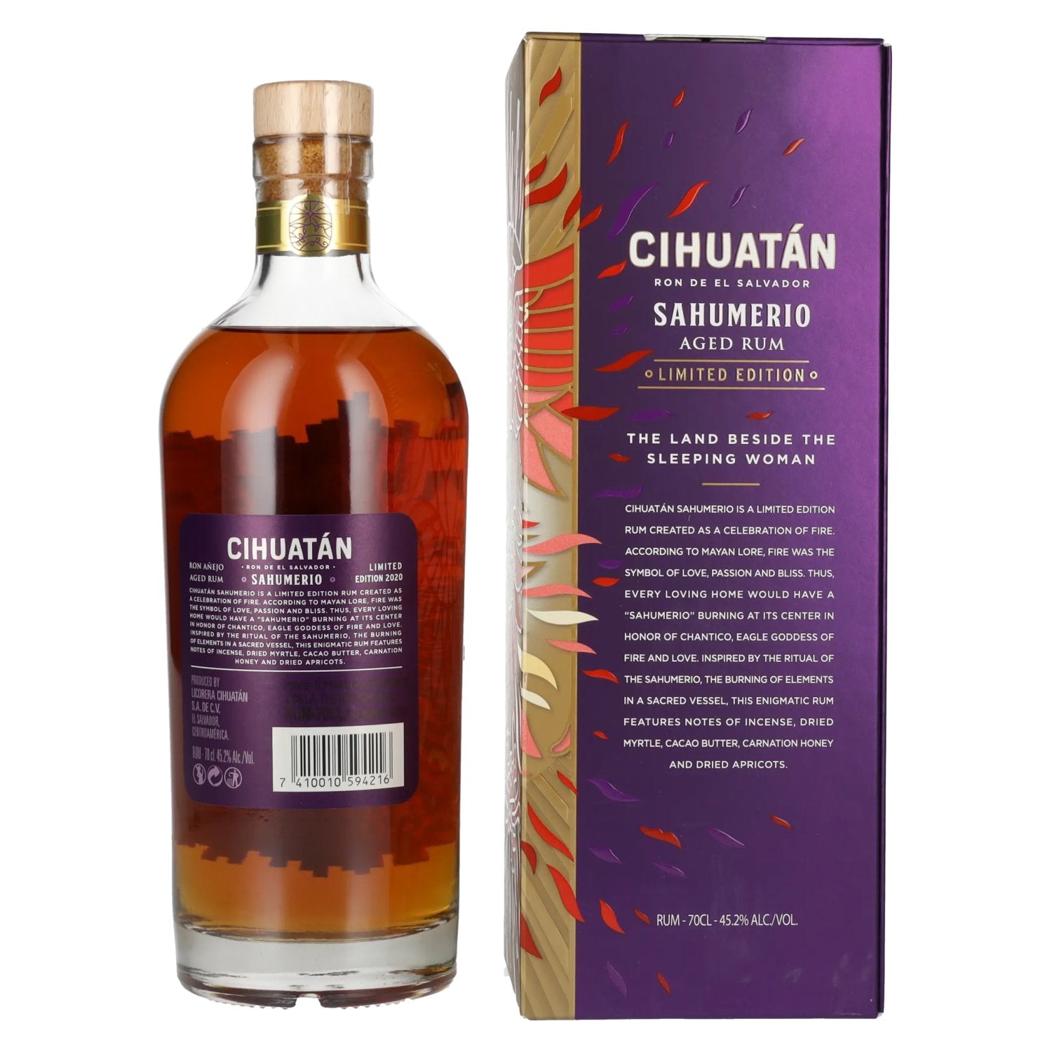 Cihuatán SAHUMERIO Rum Limited Edition 45,2% Vol. 0,7l in Geschenkbox