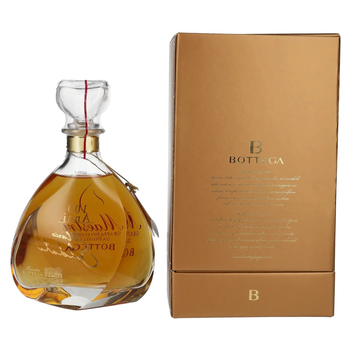 Bottega Grappa Invecchiata da Prosecco Maestri 38% Vol. 0,7l in gift box