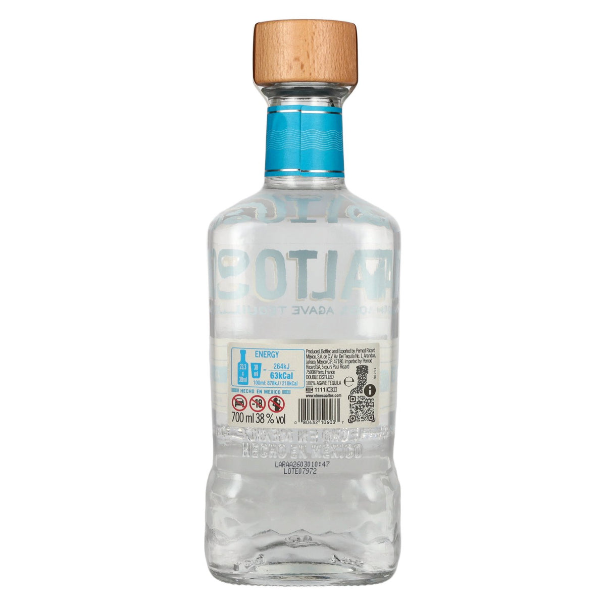 Olmeca Altos Tequila Plata 100% Agave 38% Vol. 0,7l