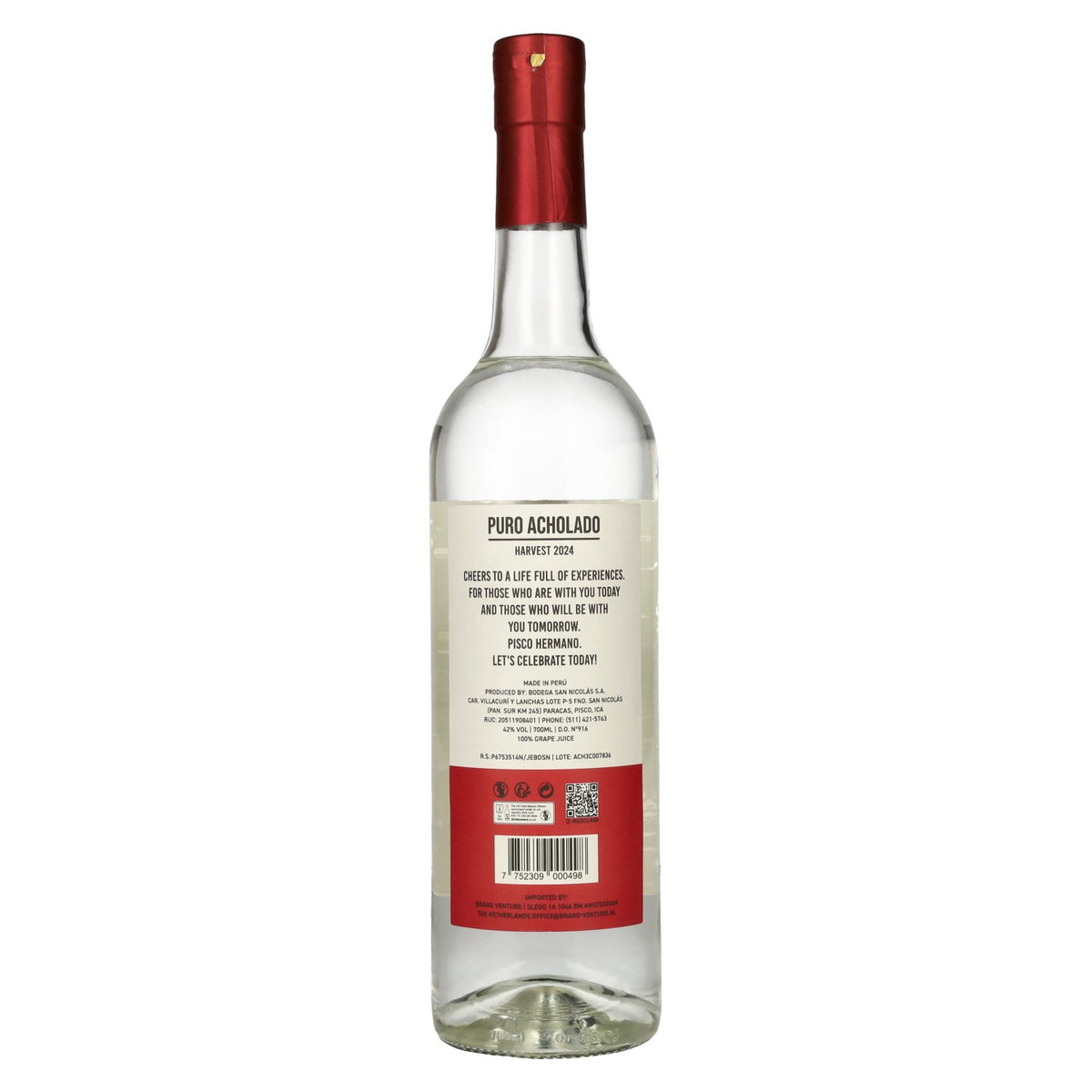 Pisco Hermano Acholado 42% Vol. 0,7l