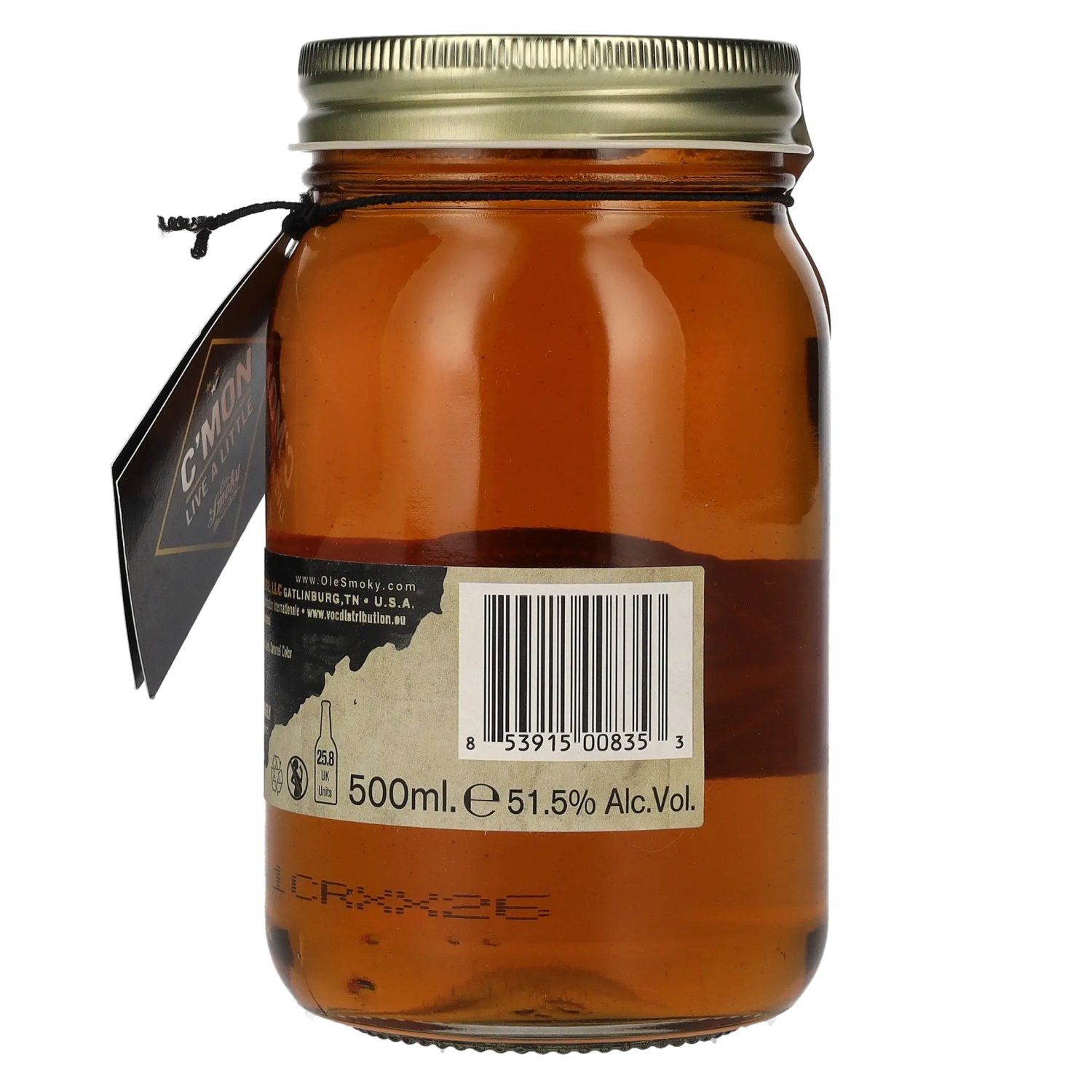 Ole Smoky Tennessee Moonshine CHARRED 51,5% Vol. 0,5l