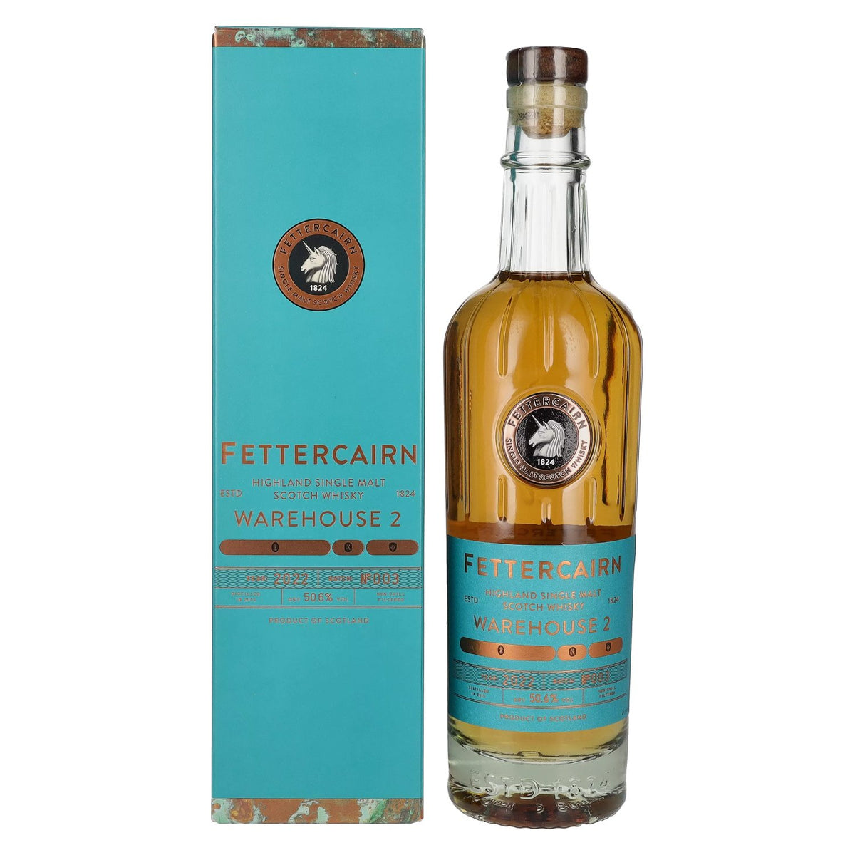 Fettercairn WAREHOUSE 2 Batch No. 003 50,6% vol. 0,7l en boîte cadeau