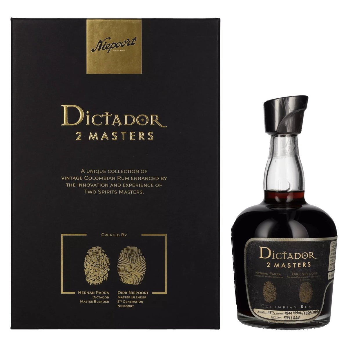 Dictador 2 MASTERS 1971/1974/1978/1980 Niepoort Port Pipe Finish 2021 48% Vol. 0.7l in gift box