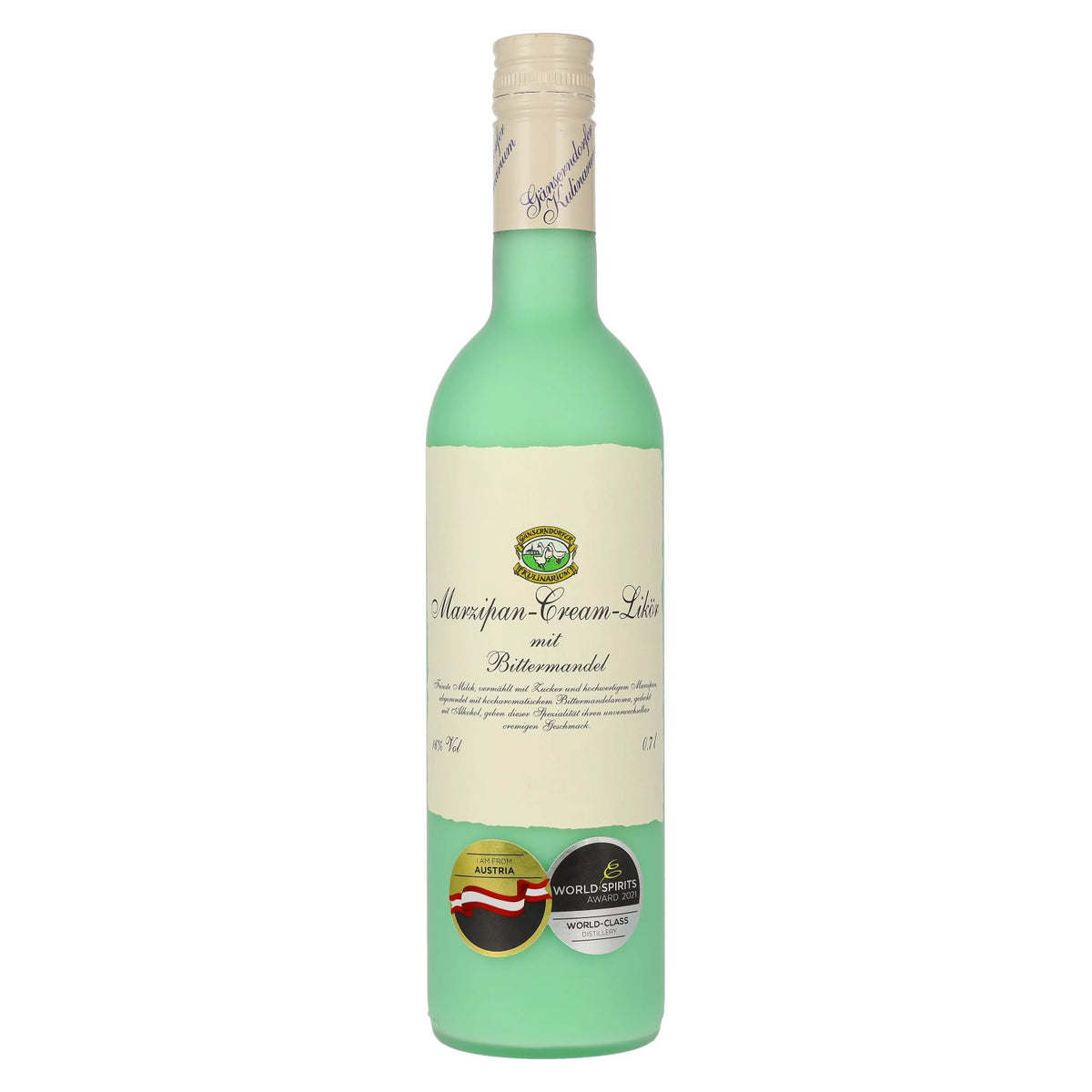 Gänserndorfer Kulinarium Marzipan-Cream-Likör mit Bittermandel 16% Vol. 0,7l