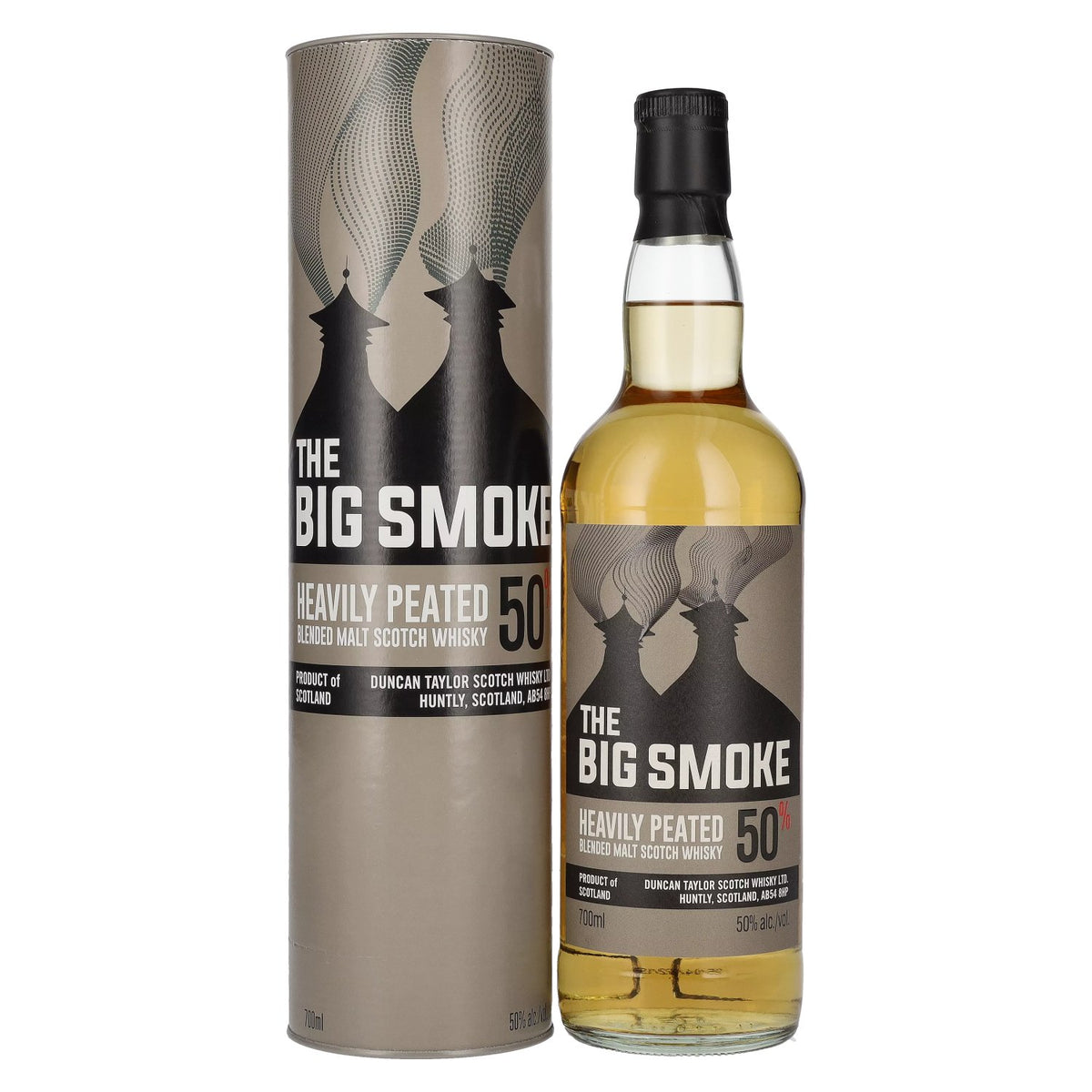 Duncan Taylor THE BIG SMOKE Heavily Peated Blended Malt 50% Vol. 0,7l in gift box