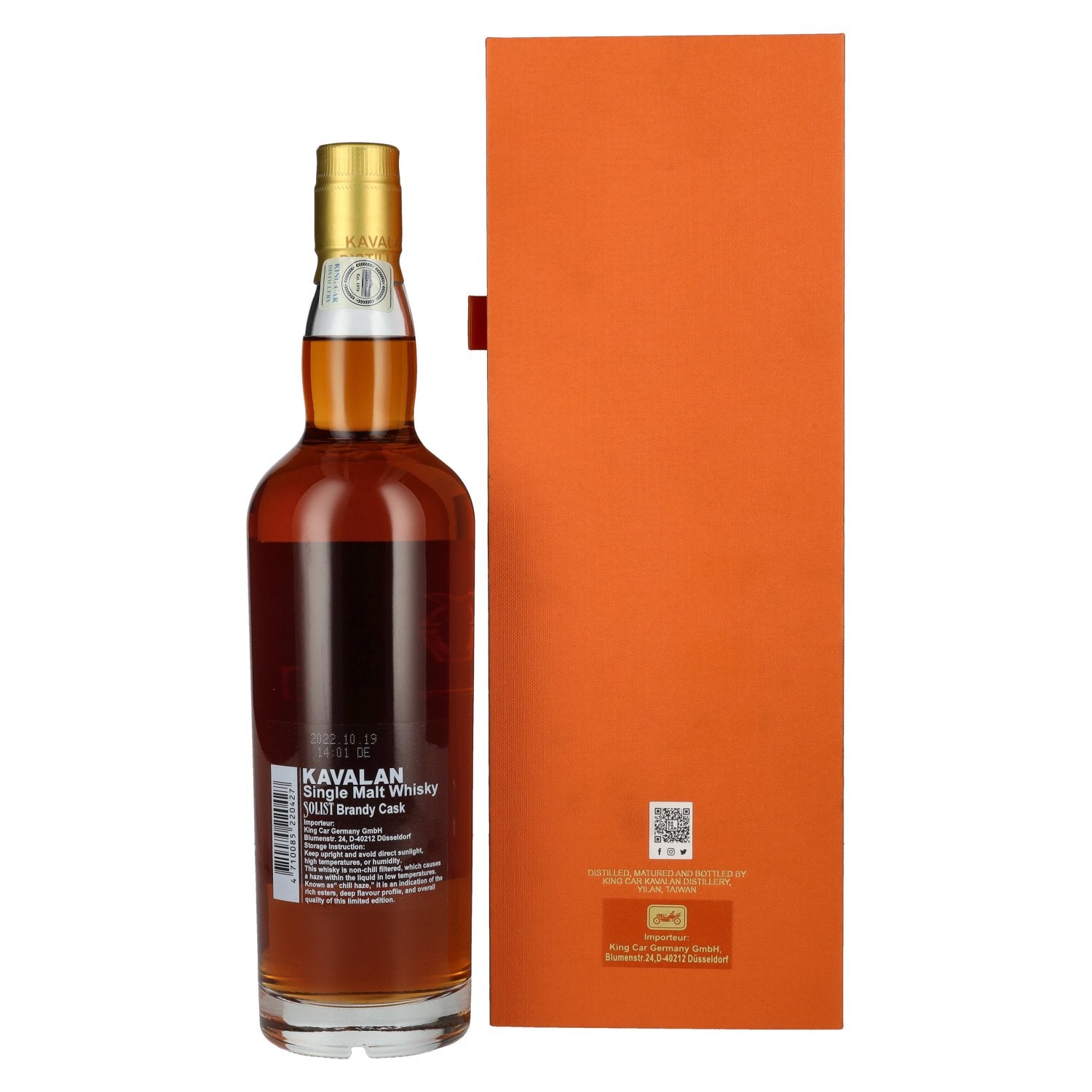 Kavalan SOLIST Brandy Cask 56,3% vol. 0,7l en boîte cadeau
