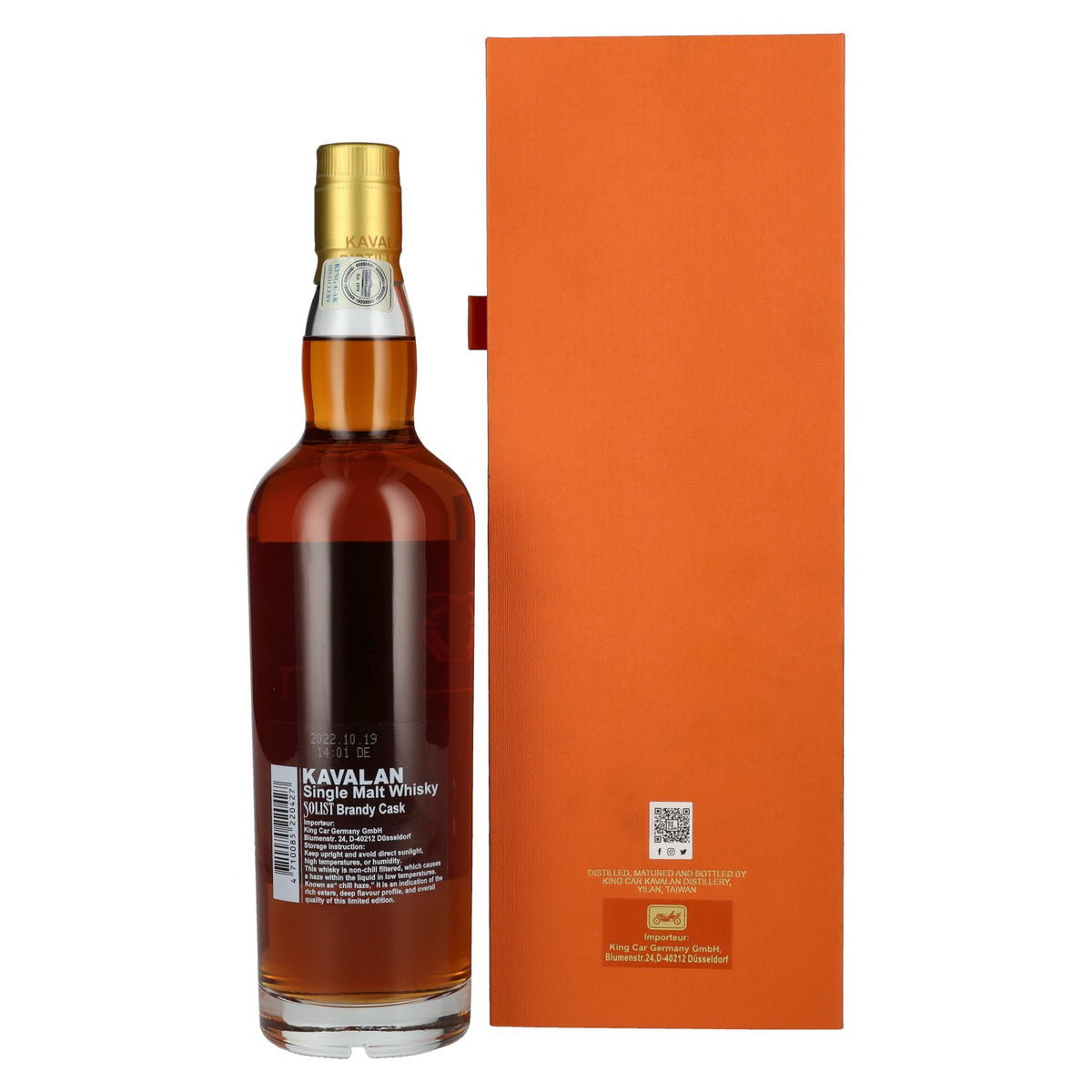 Kavalan SOLIST Brandy Cask 56,3% Vol. 0,7l in Geschenkbox