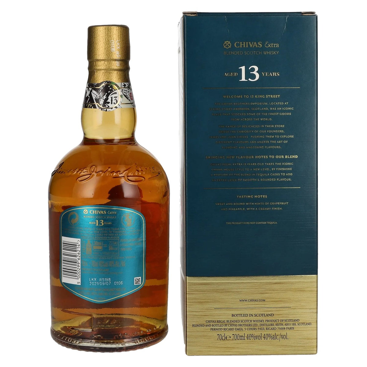 Chivas Regal EXTRA 13 Years Old TEQUILA CASK Finish 40% Vol. 0,7l in gift box