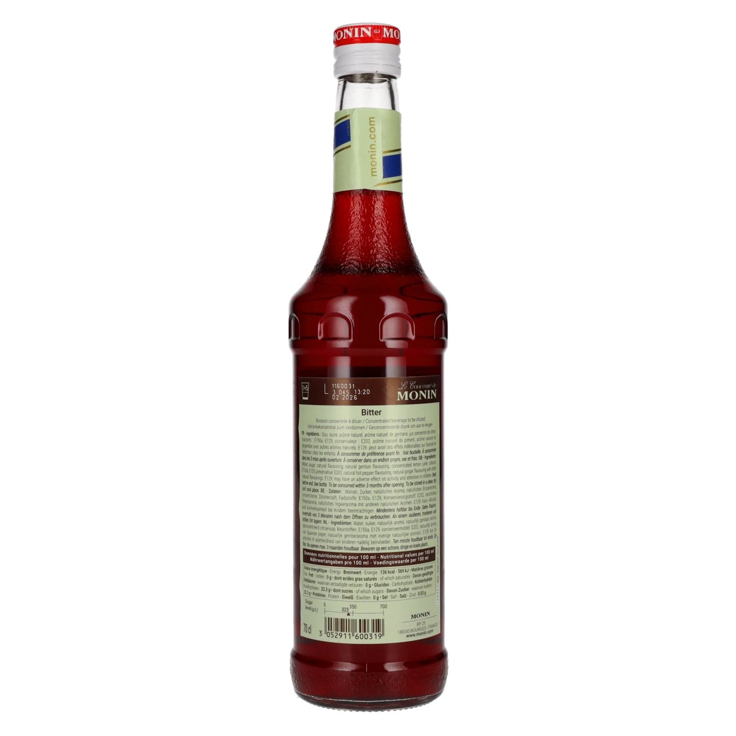 Le Sirop de Monin BITTER 0,7l