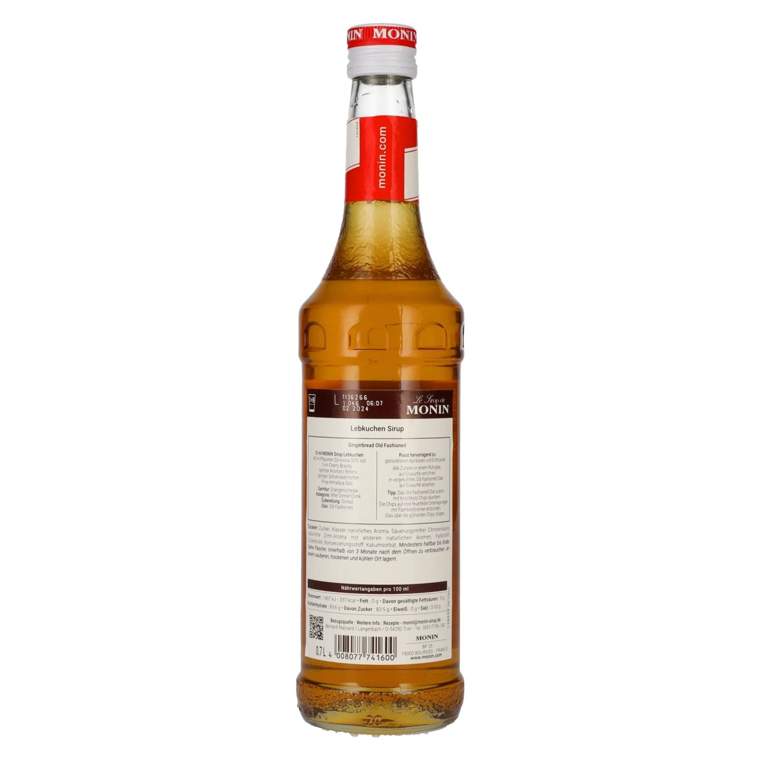 Le Sirop de Monin LEBKUCHEN 0,7l