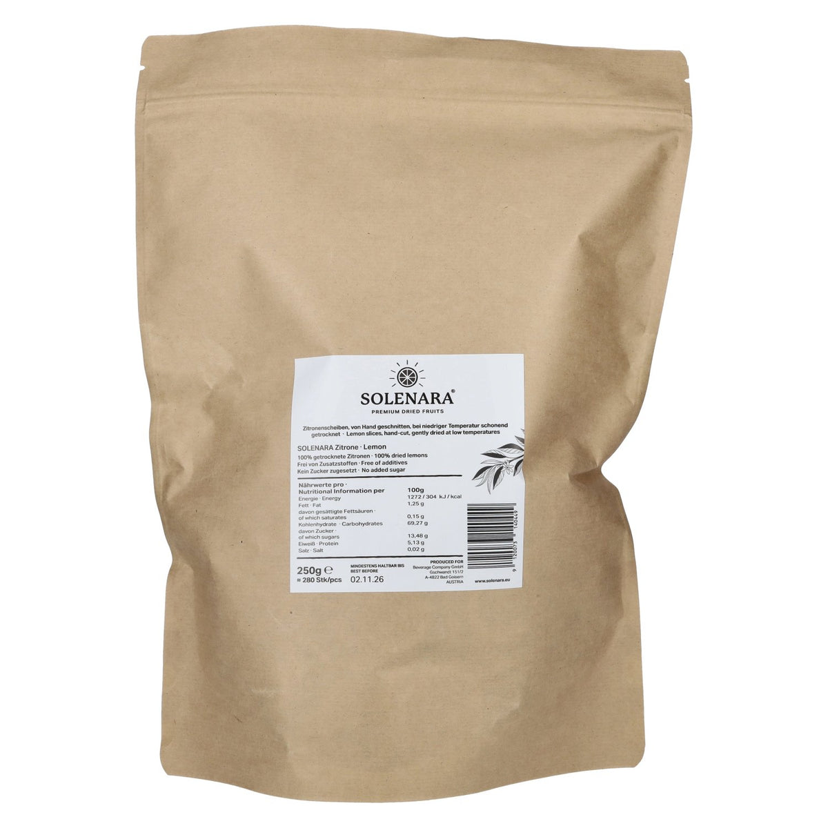 Solenara Premium Dried Fruits LEMON 250 g